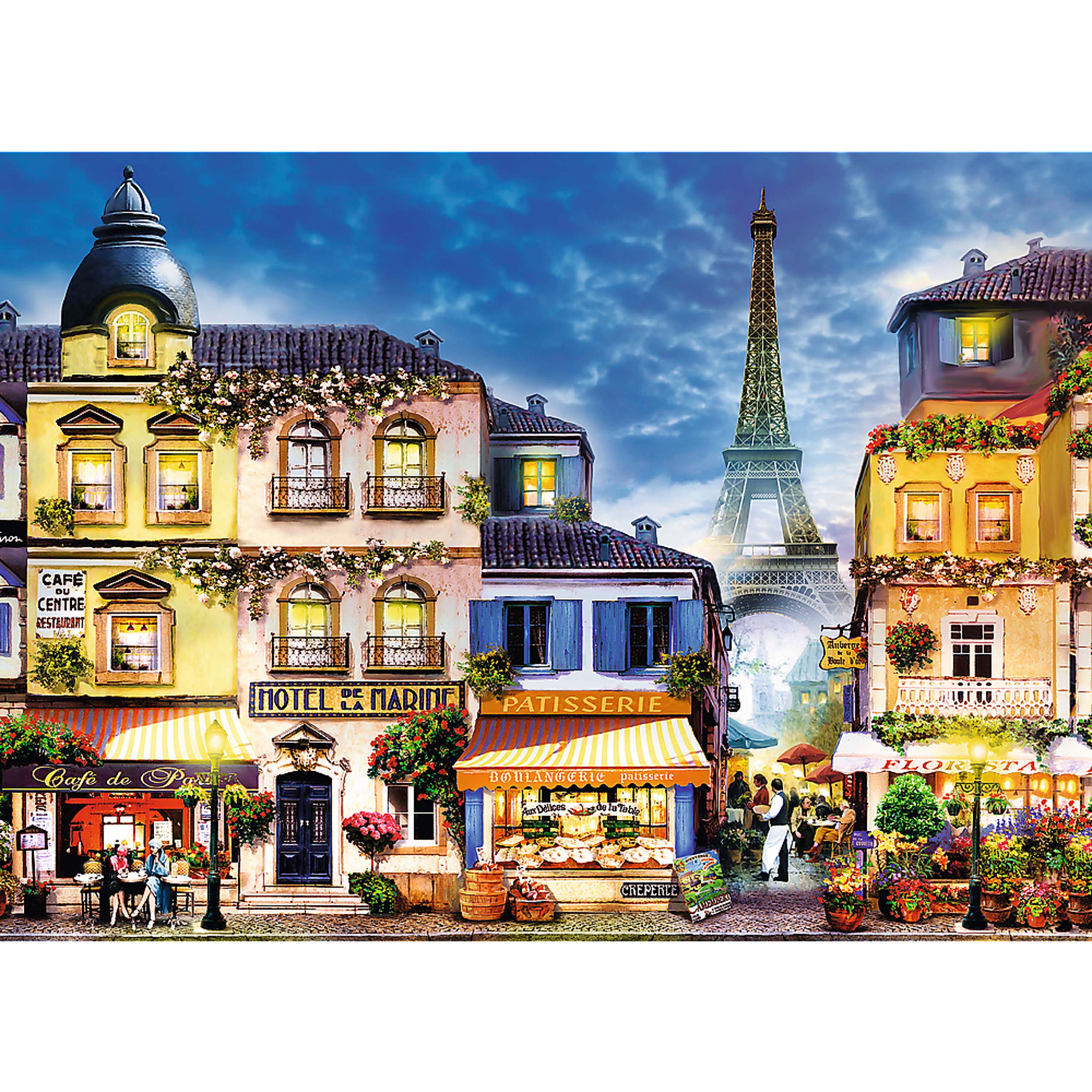 Trefl Wood Craft 1000 Piece Wooden Puzzle - French Alley