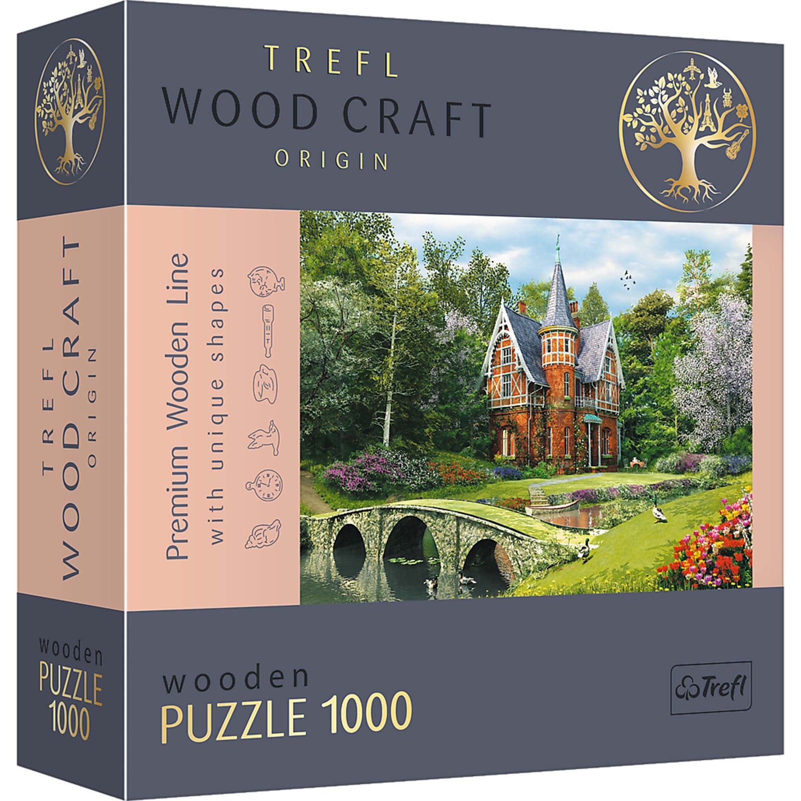 Trefl Wood Craft 1000 Piece Wooden Puzzle - Victorian House