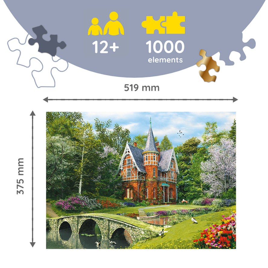 Trefl Wood Craft 1000 Piece Wooden Puzzle - Victorian House