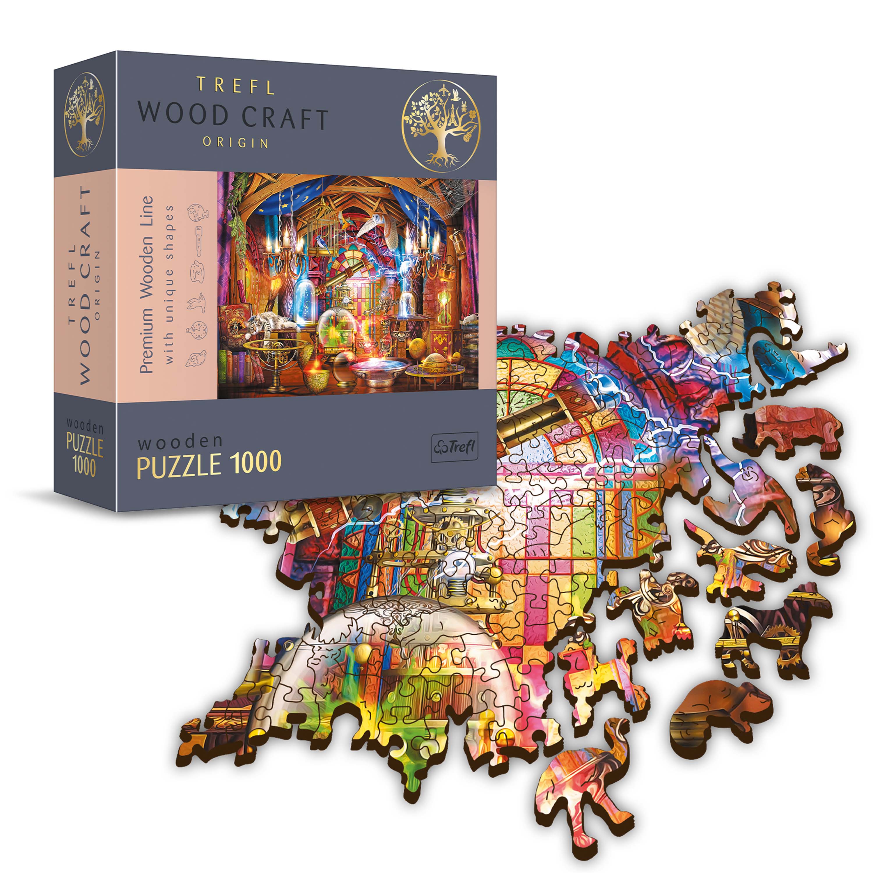 Trefl Wood Craft 1000 Piece Wooden Puzzle - Magical Chamber