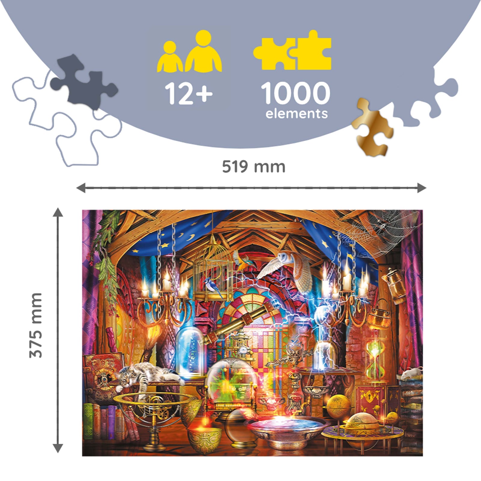 Trefl Wood Craft 1000 Piece Wooden Puzzle - Magical Chamber