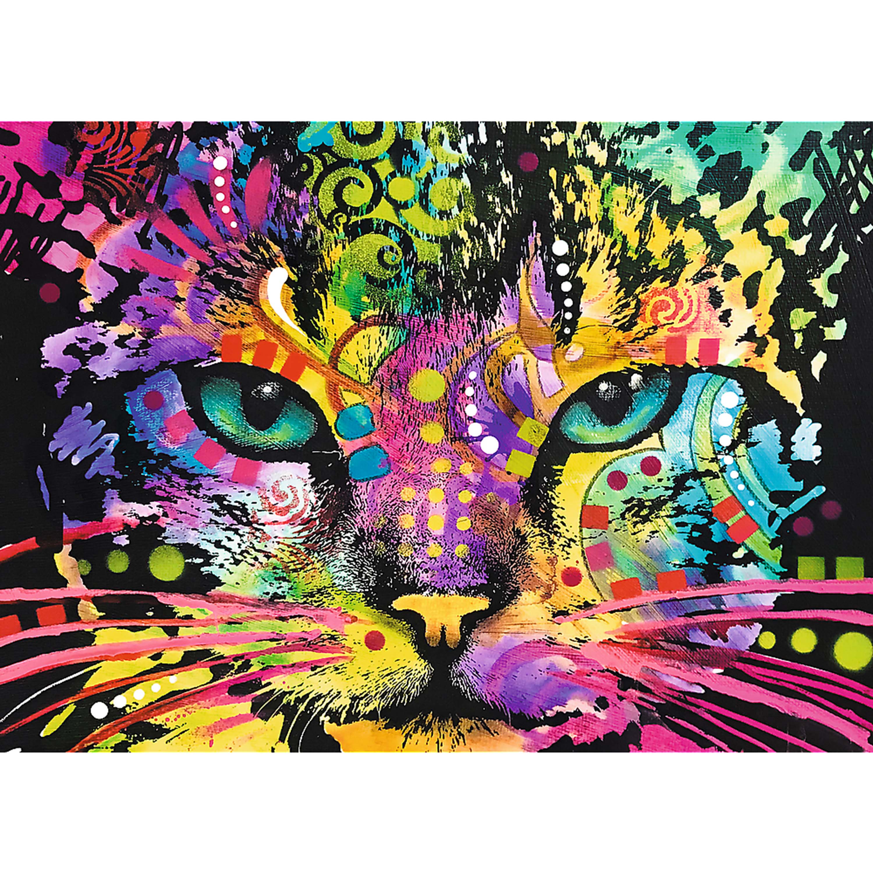 Trefl Wood Craft 1000 Piece Wooden Puzzle - Colorful Cat