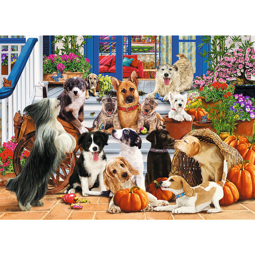 Trefl Wood Craft 1000 Piece Wooden Puzzle - Doggy Friendship