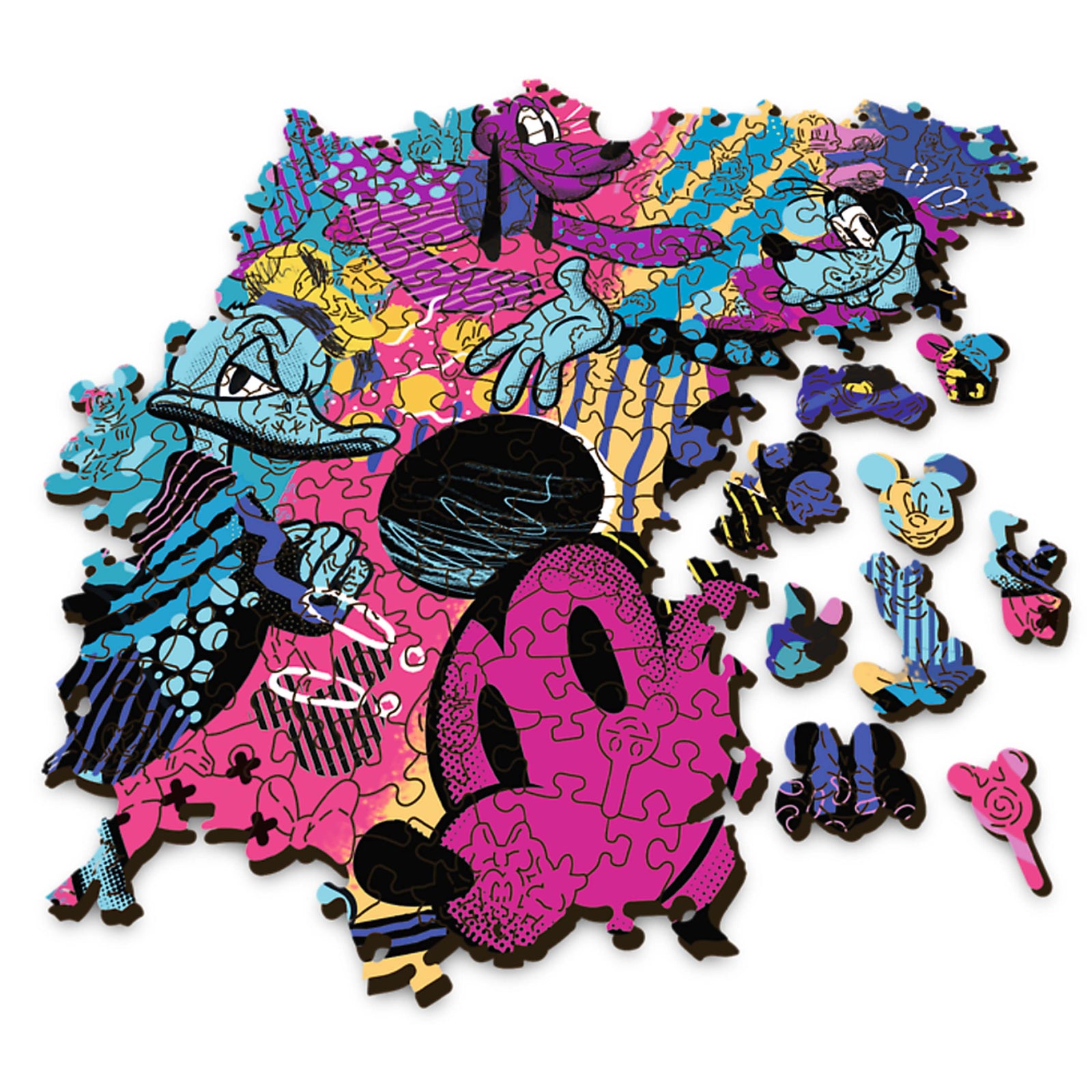 Trefl Wood Craft 500 +5 Piece Wooden Puzzle - Disney's Mickey Mouse