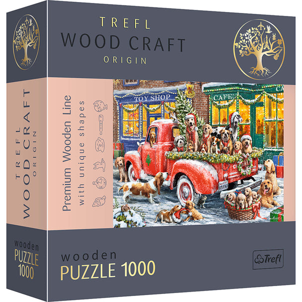 Trefl Wood Craft 1000 Piece Wooden Puzzle - Santa's Little Helpers