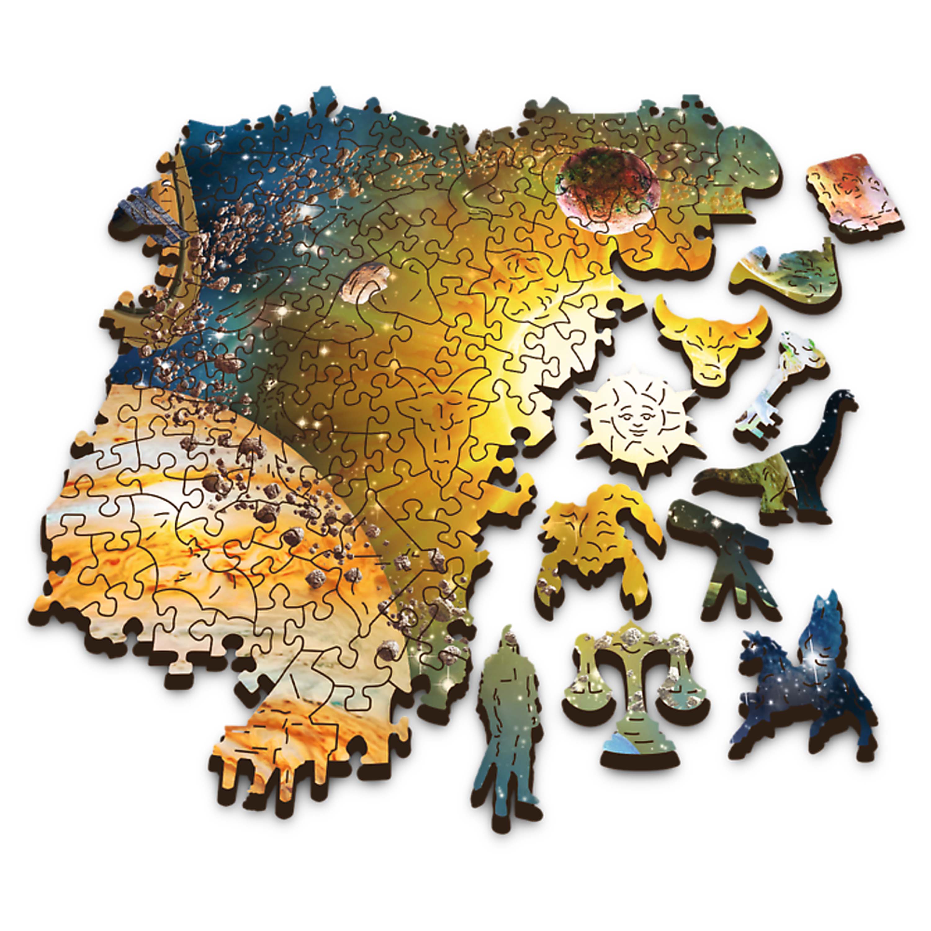 Trefl Wood Craft 1000 Piece Wooden Puzzle - Journey Through the Solar System