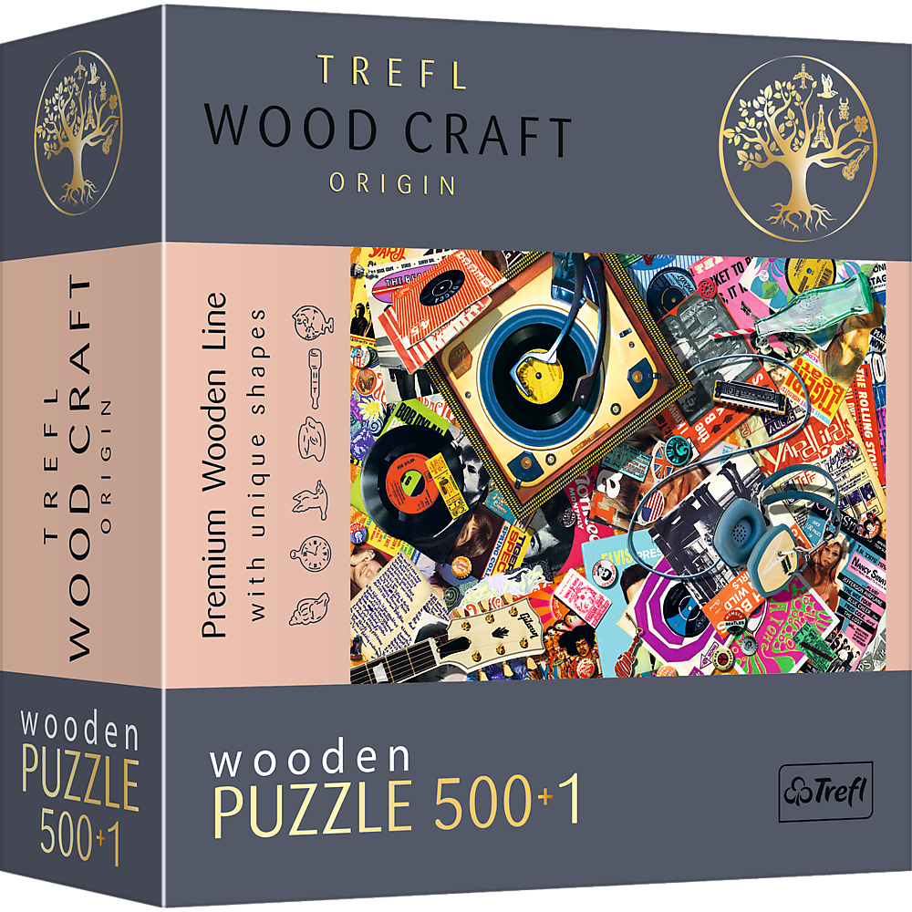 Trefl Wood Craft 501 Piece Wooden Puzzle - In the World of Music
