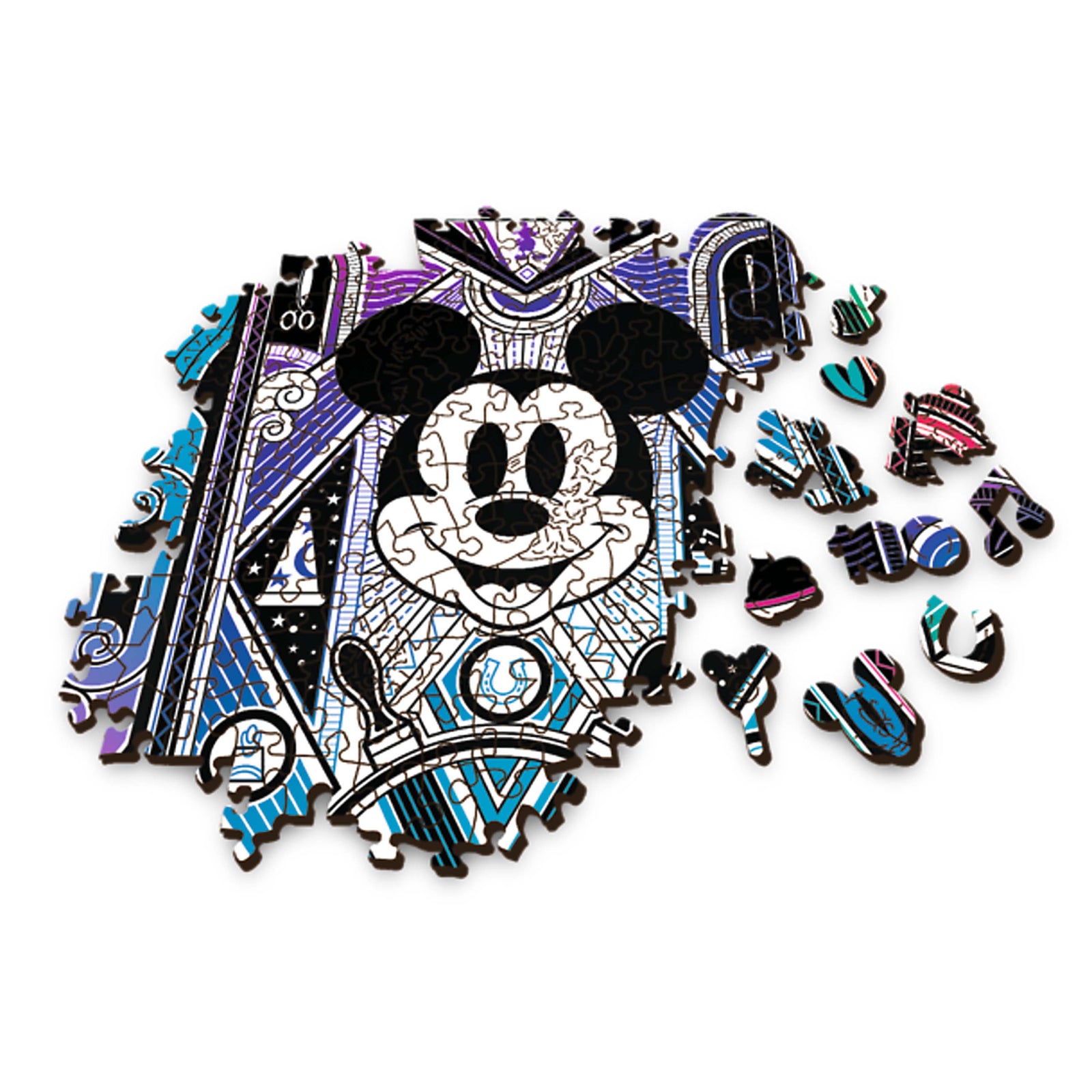 Trefl Wood Craft 500 +1 Piece Wooden Puzzle - Disney's Mickey & Minnie Mouse