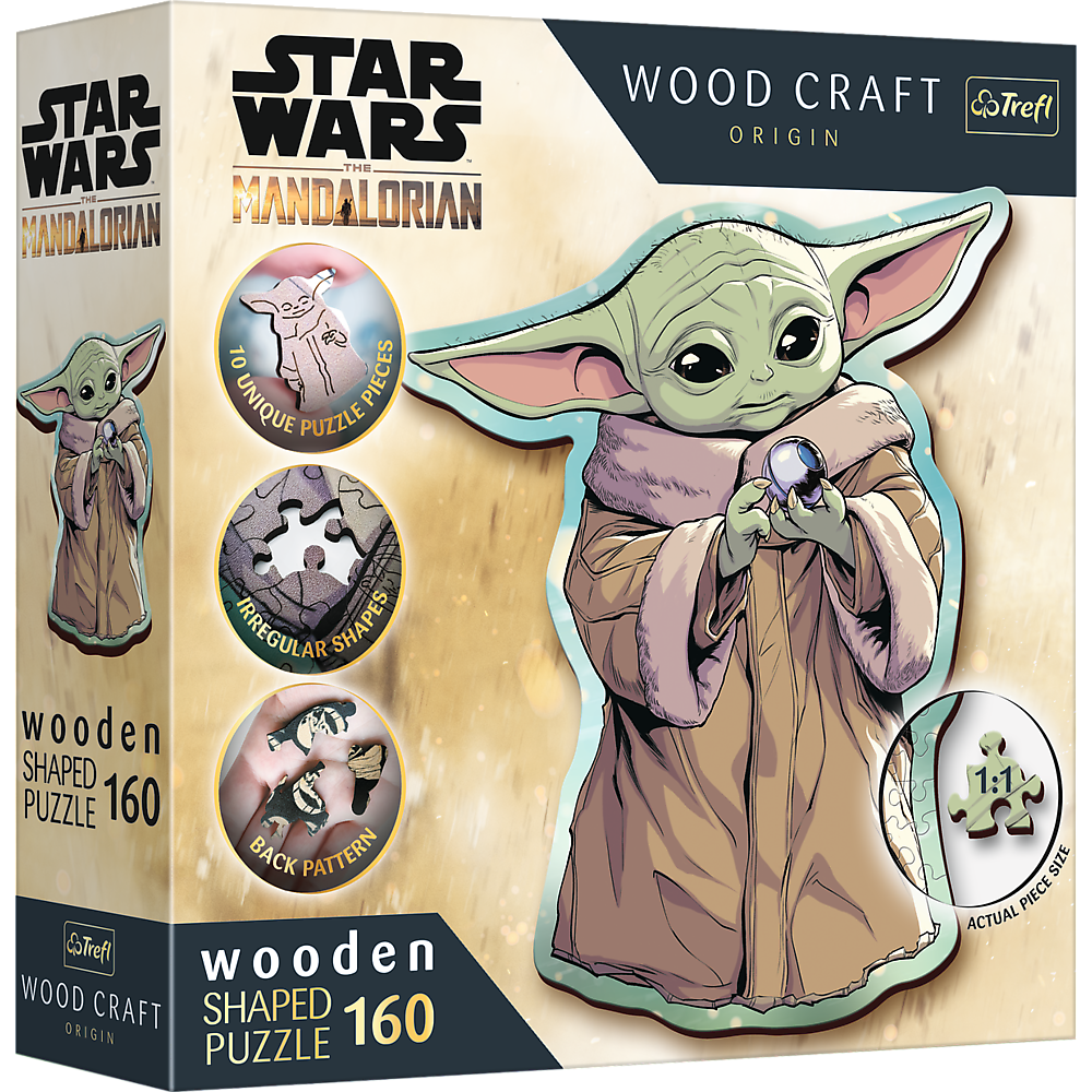 Trefl Wood Craft 160 Piece Wooden Puzzle - Star Wars - Grogu