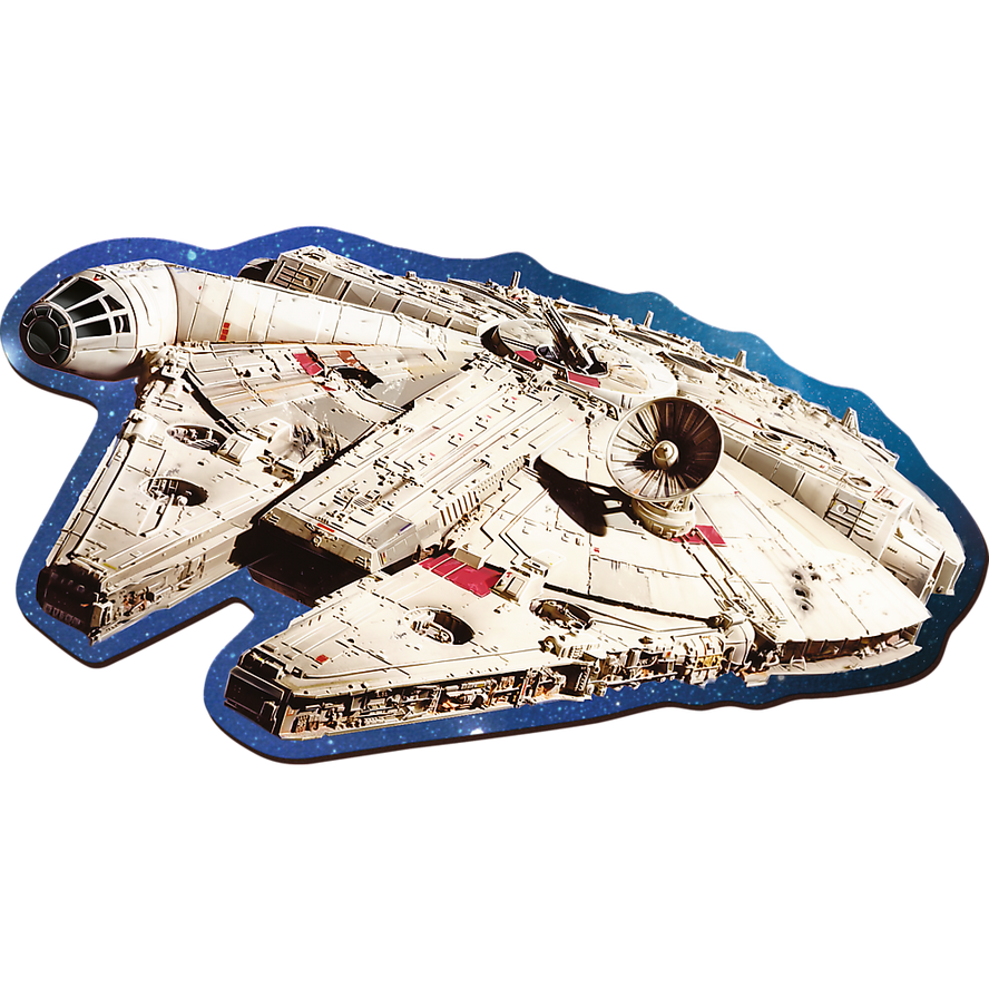 Trefl Wood Craft 160 Piece Wooden Puzzle - Star Wars - Millennium Falcon