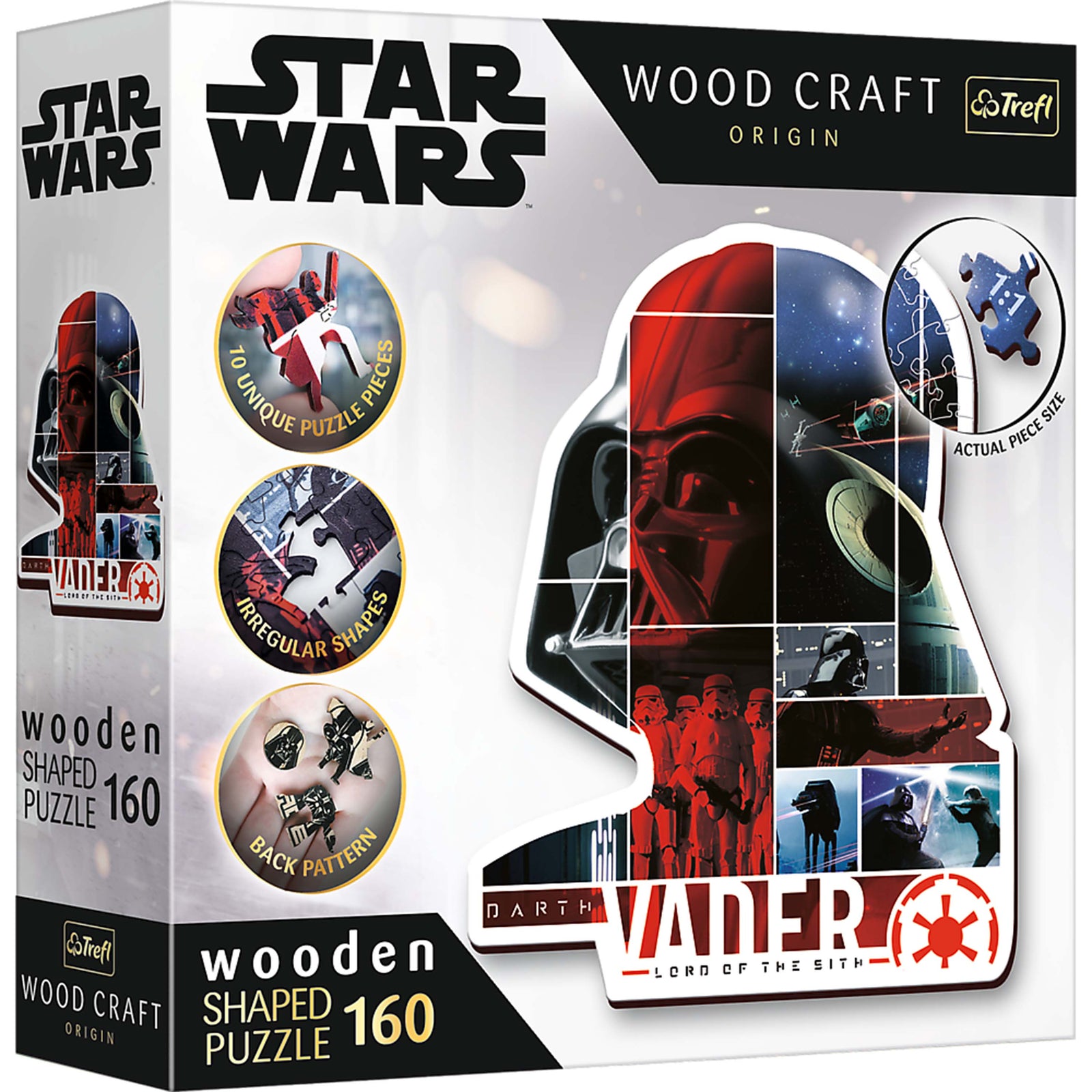 Trefl Wood Craft 160 Piece Wooden Puzzle - Star Wars - Darth Vader