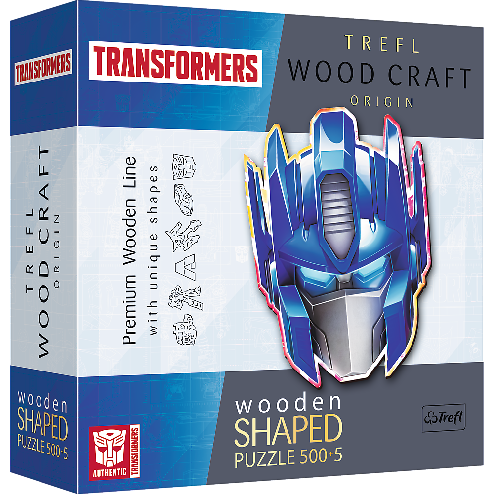 Trefl Wood Craft 500 +5 Piece Wooden Puzzle - Transformers