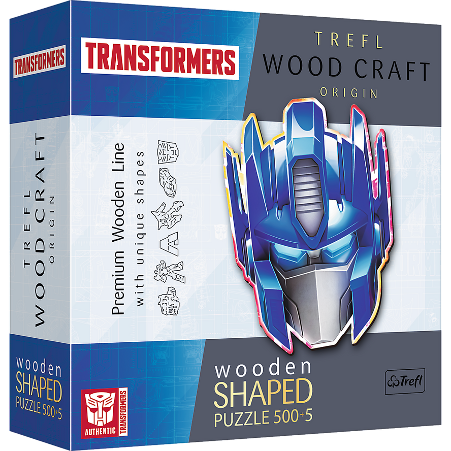 Trefl Wood Craft 500 +5 Piece Wooden Puzzle - Transformers