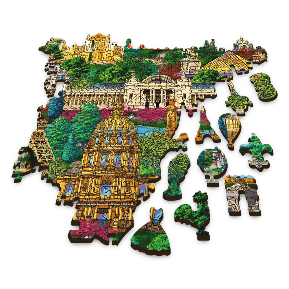 Trefl Wood France - Famous Places 1000 Piece Wooden Puzzle