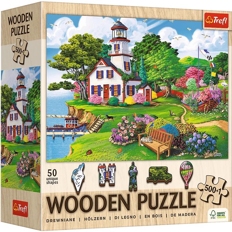 Trefl Wood Summer Haven 500 +1 Wooden Puzzle