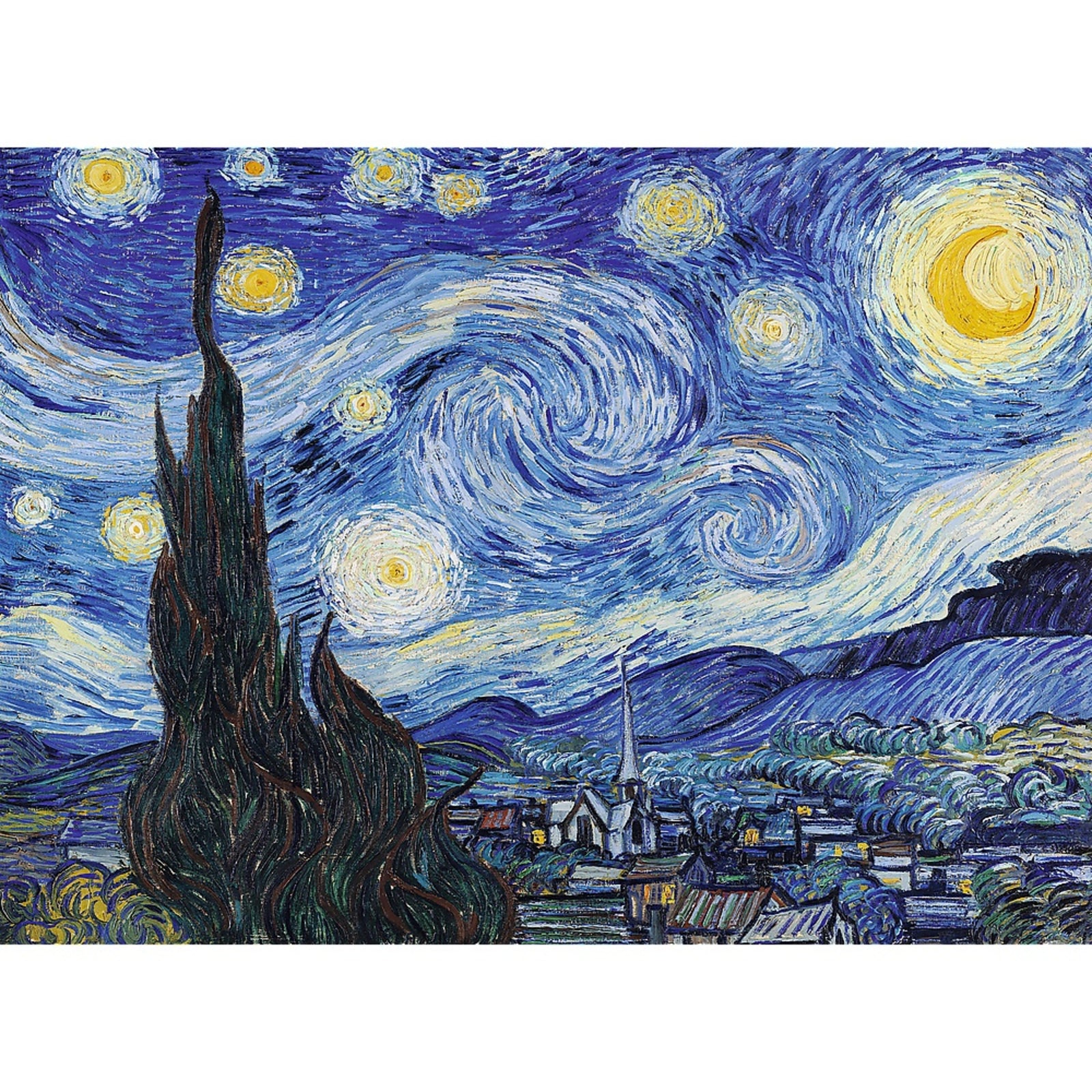 Trefl Wood Craft 200 Piece Wooden Puzzle - The Starry Night - Vincent van Gogh