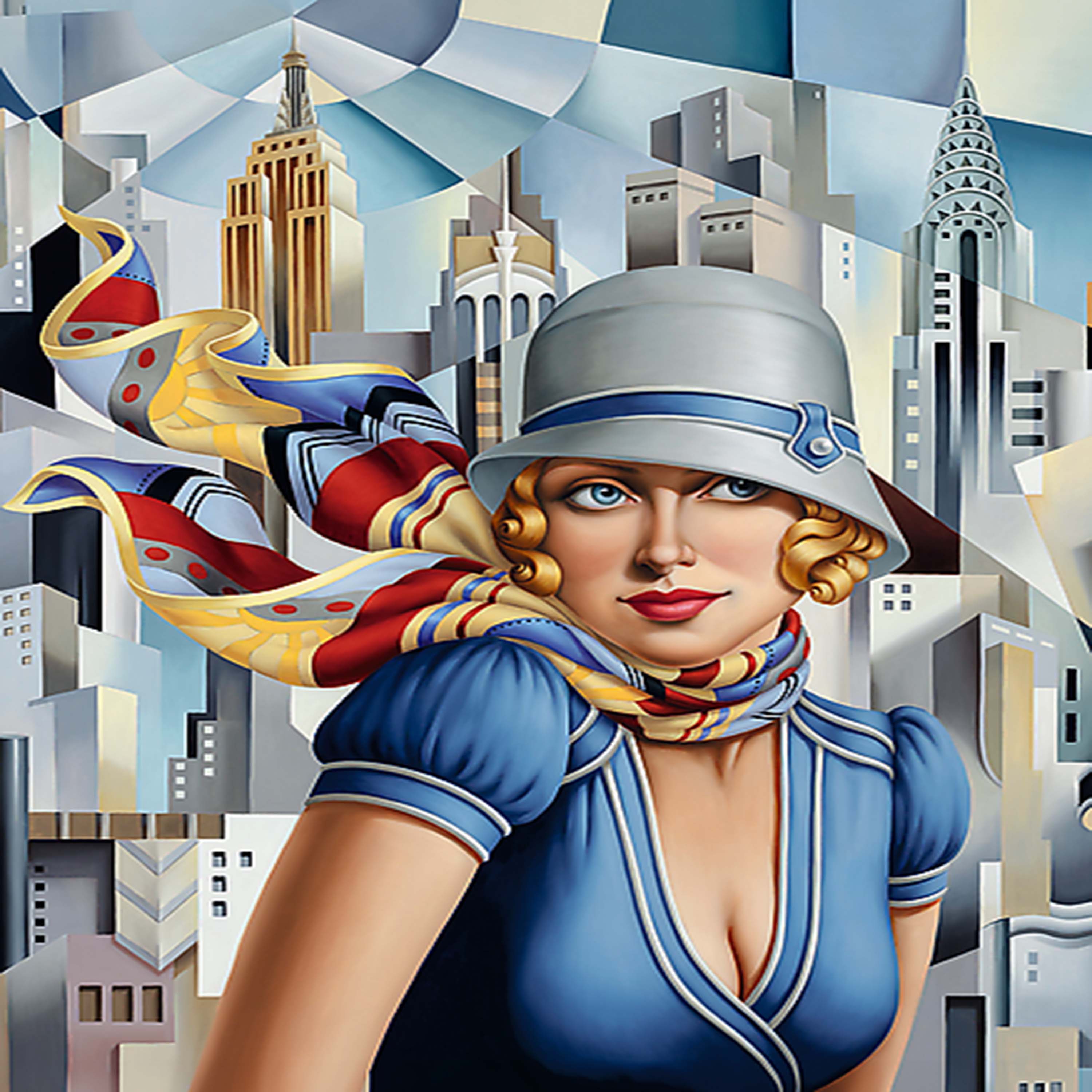 Trefl Wood Summer in the City - Catherine Abel Wooden Puzzle 200 Piece
