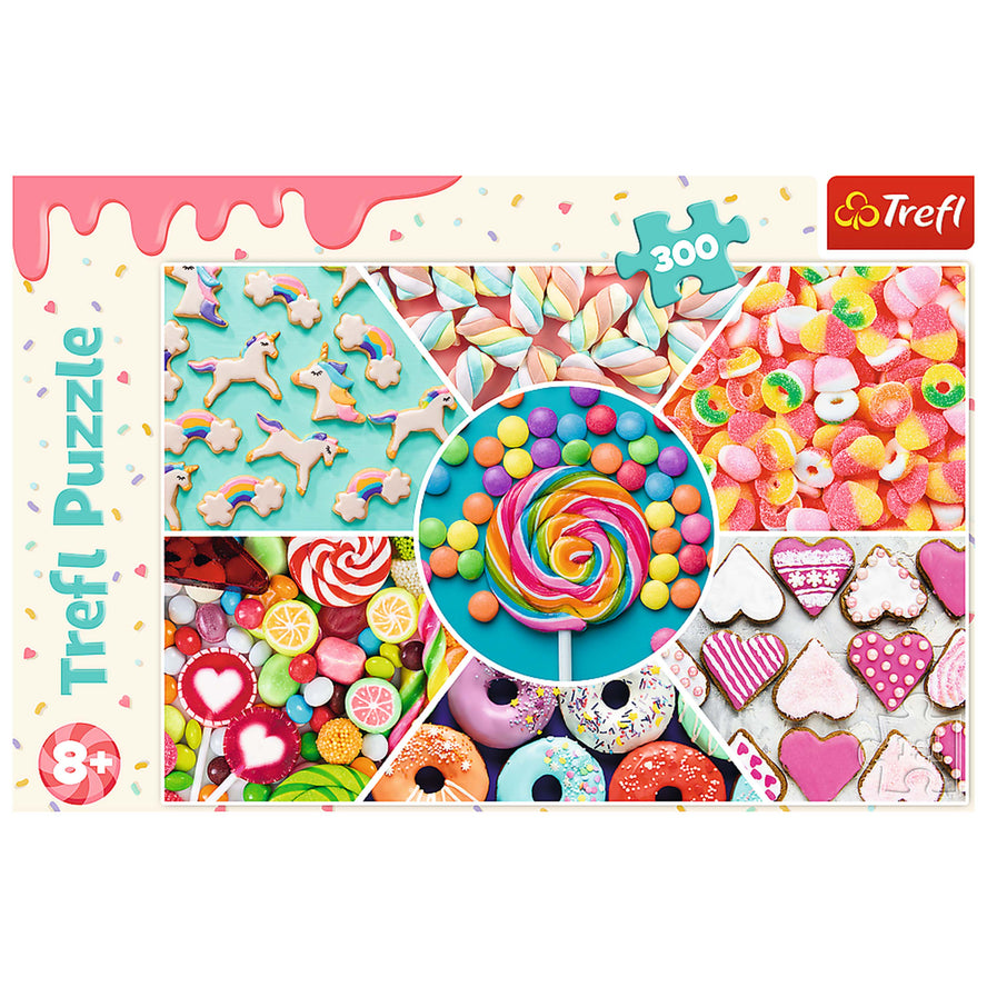 Trefl Red 300 Piece Kids Puzzle - Sweets