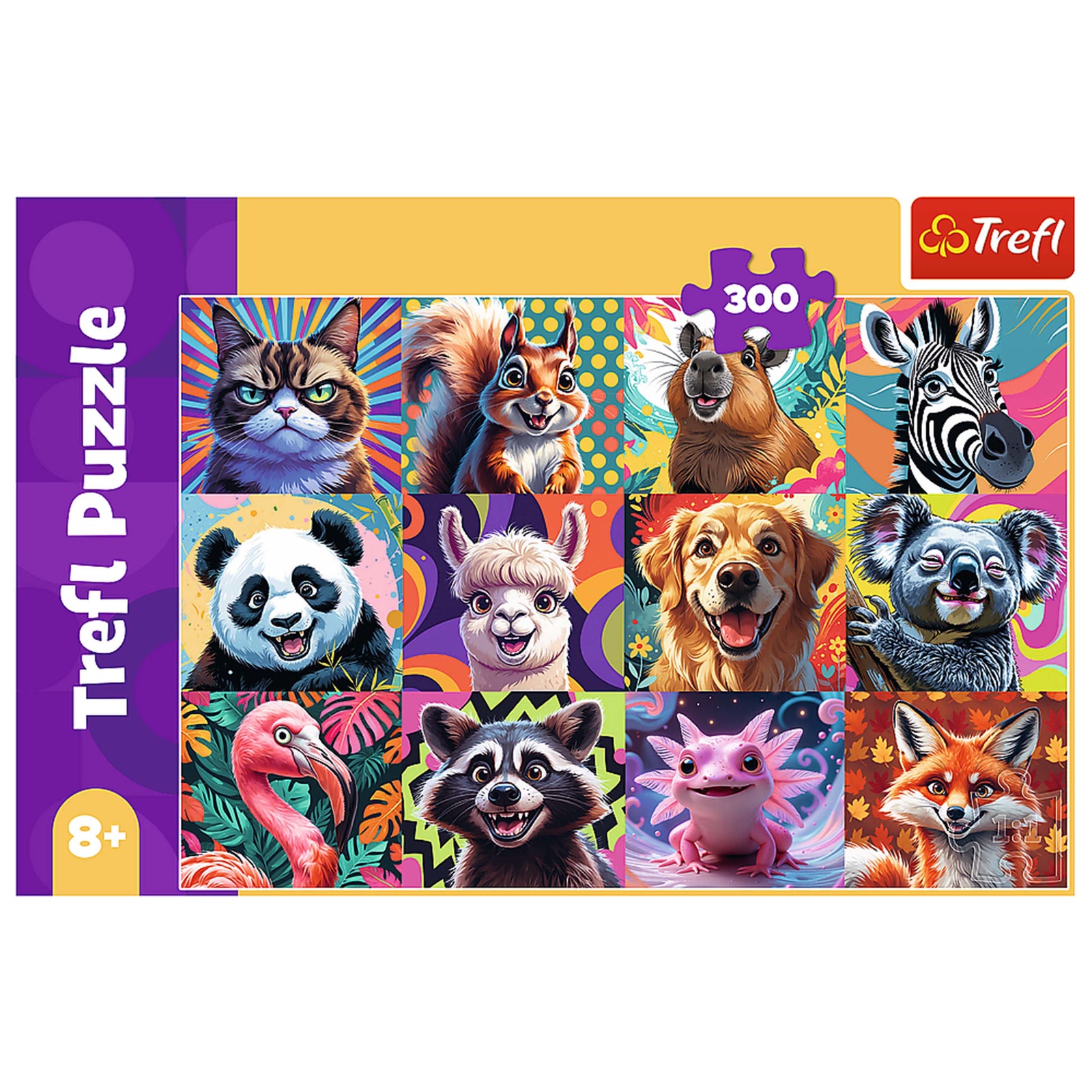 Trefl Kids Funny Animal Portraits 300 Piece Puzzle