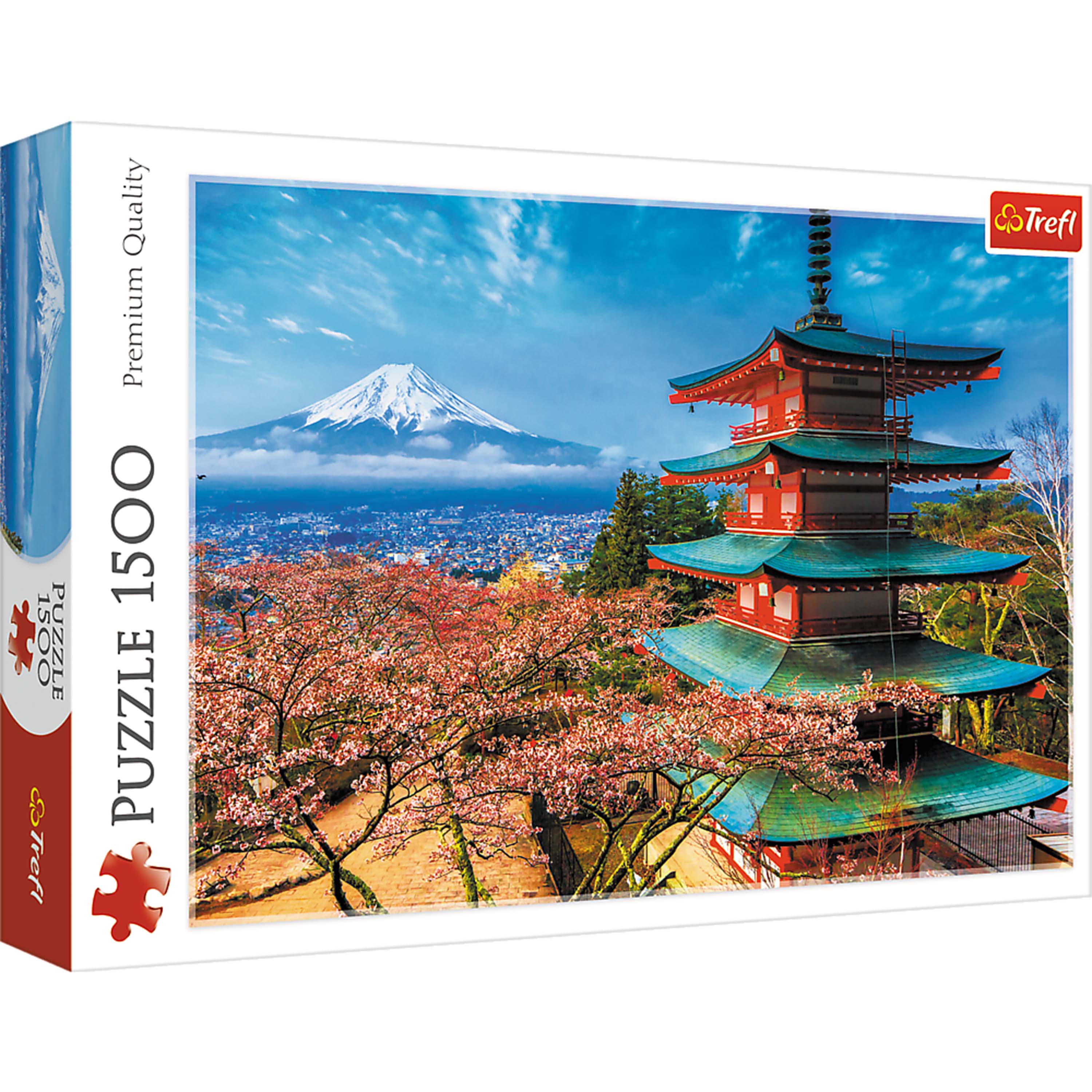 Trefl Red 1500 Piece Puzzle - Mount Fuji / HUBER