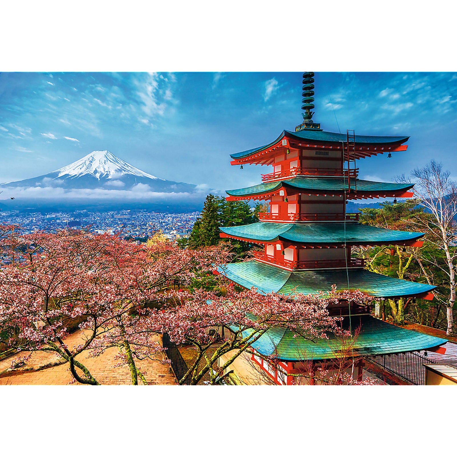 Trefl Red 1500 Piece Puzzle - Mount Fuji / HUBER