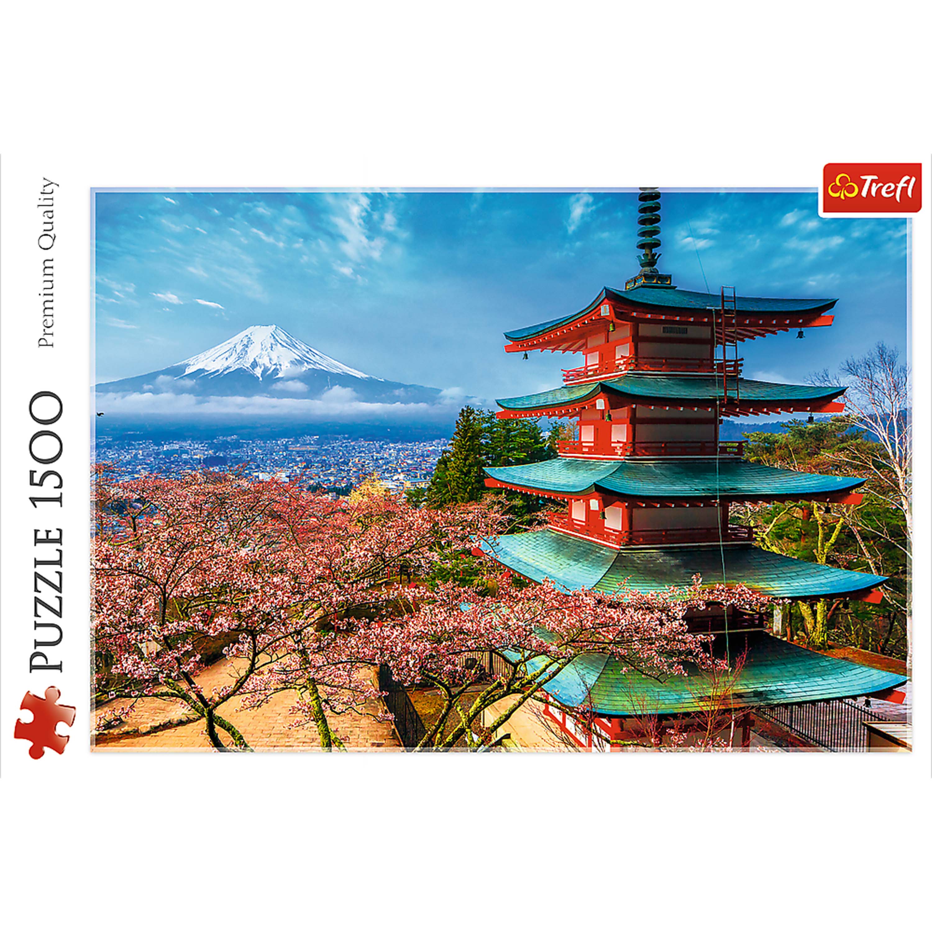 Trefl Red 1500 Piece Puzzle - Mount Fuji / HUBER