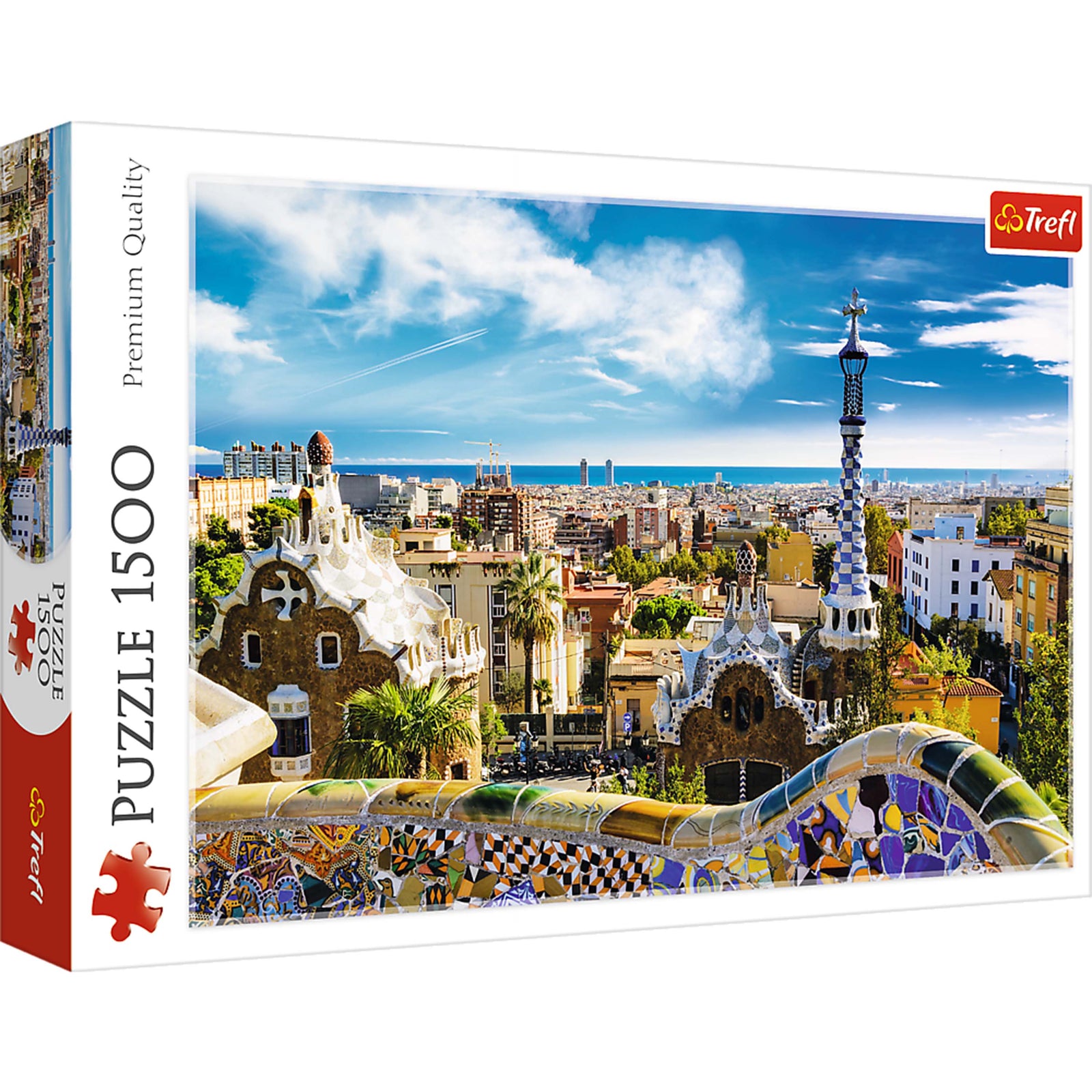 Trefl Red 1500 Piece Puzzle - Park Güell, Barcelona