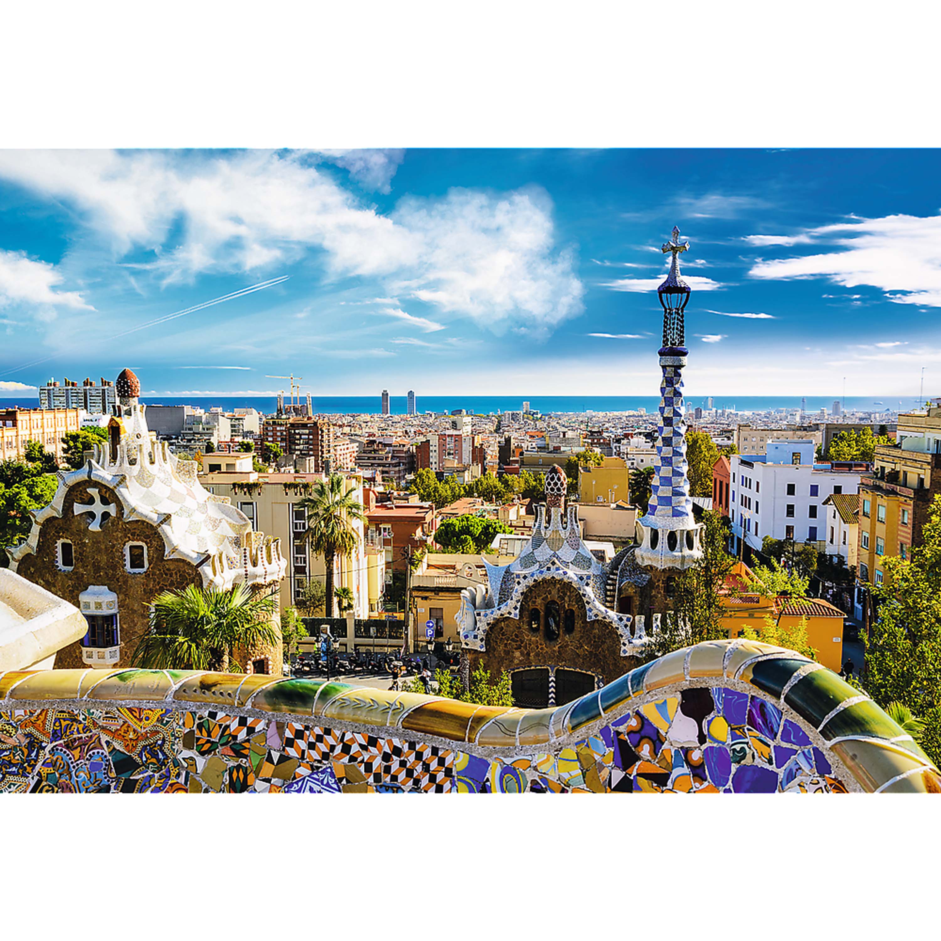 Trefl Red 1500 Piece Puzzle - Park Güell, Barcelona