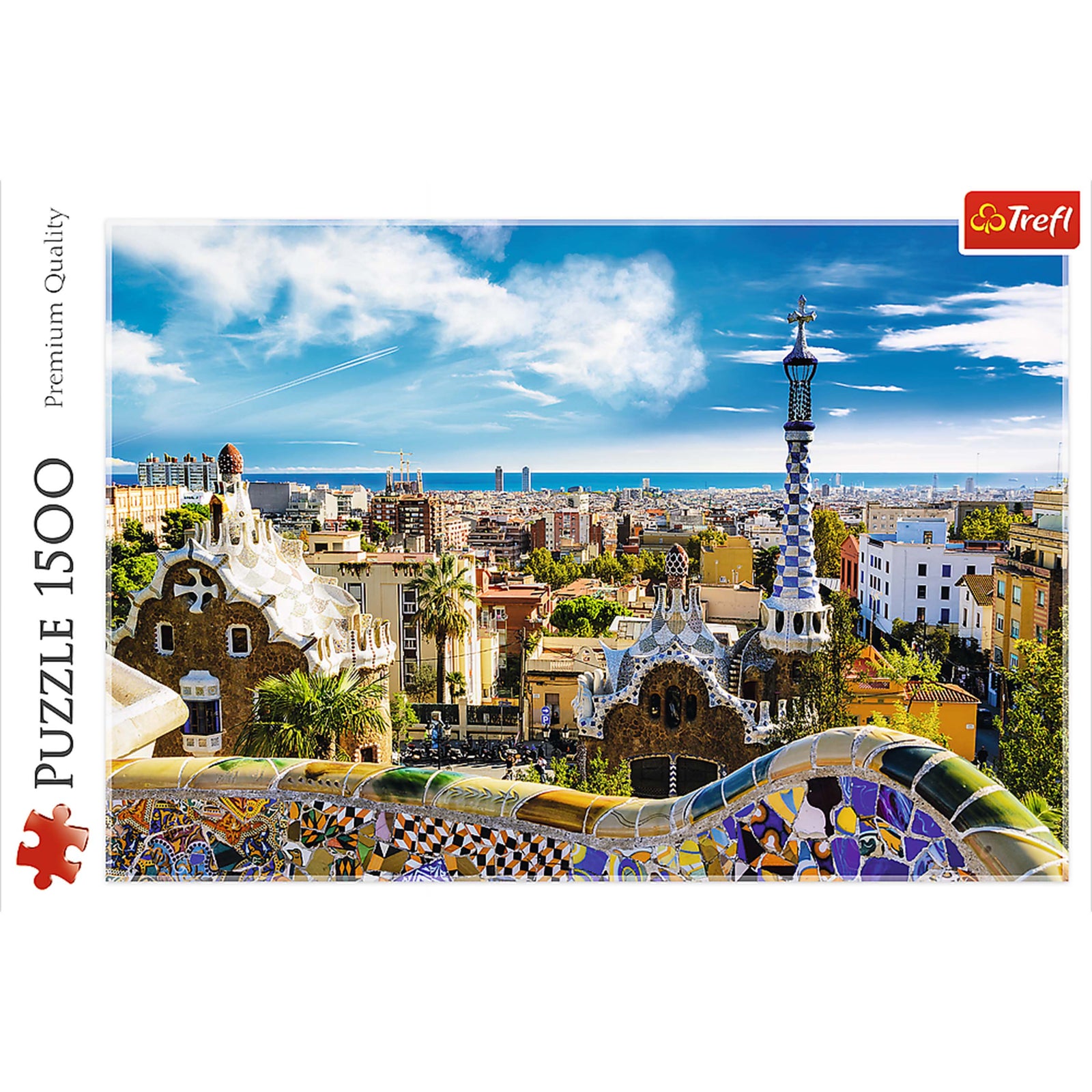 Trefl Red 1500 Piece Puzzle - Park Güell, Barcelona