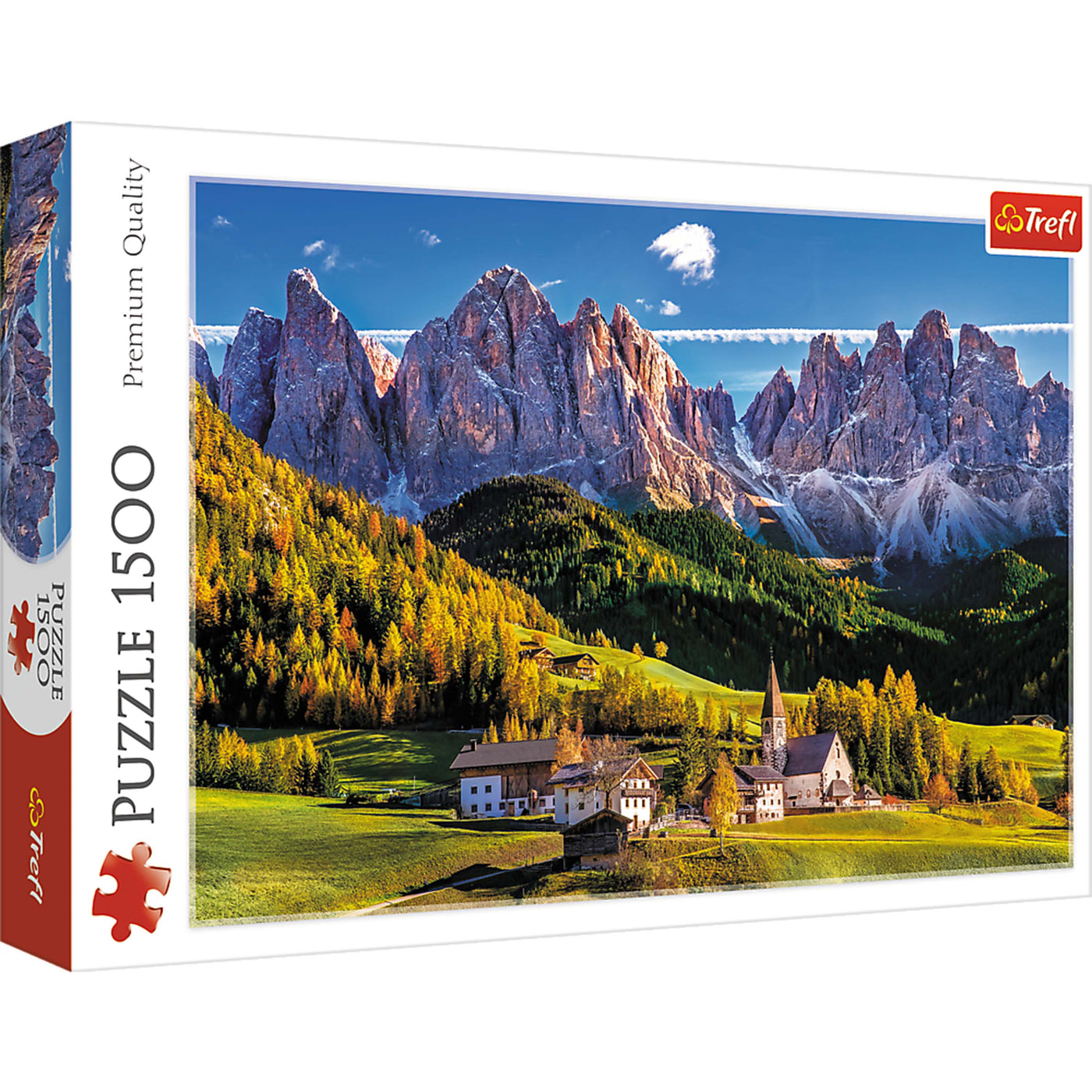Trefl Red Val di Funes Valley, Dolomites, Italy 1500 Piece Puzzle