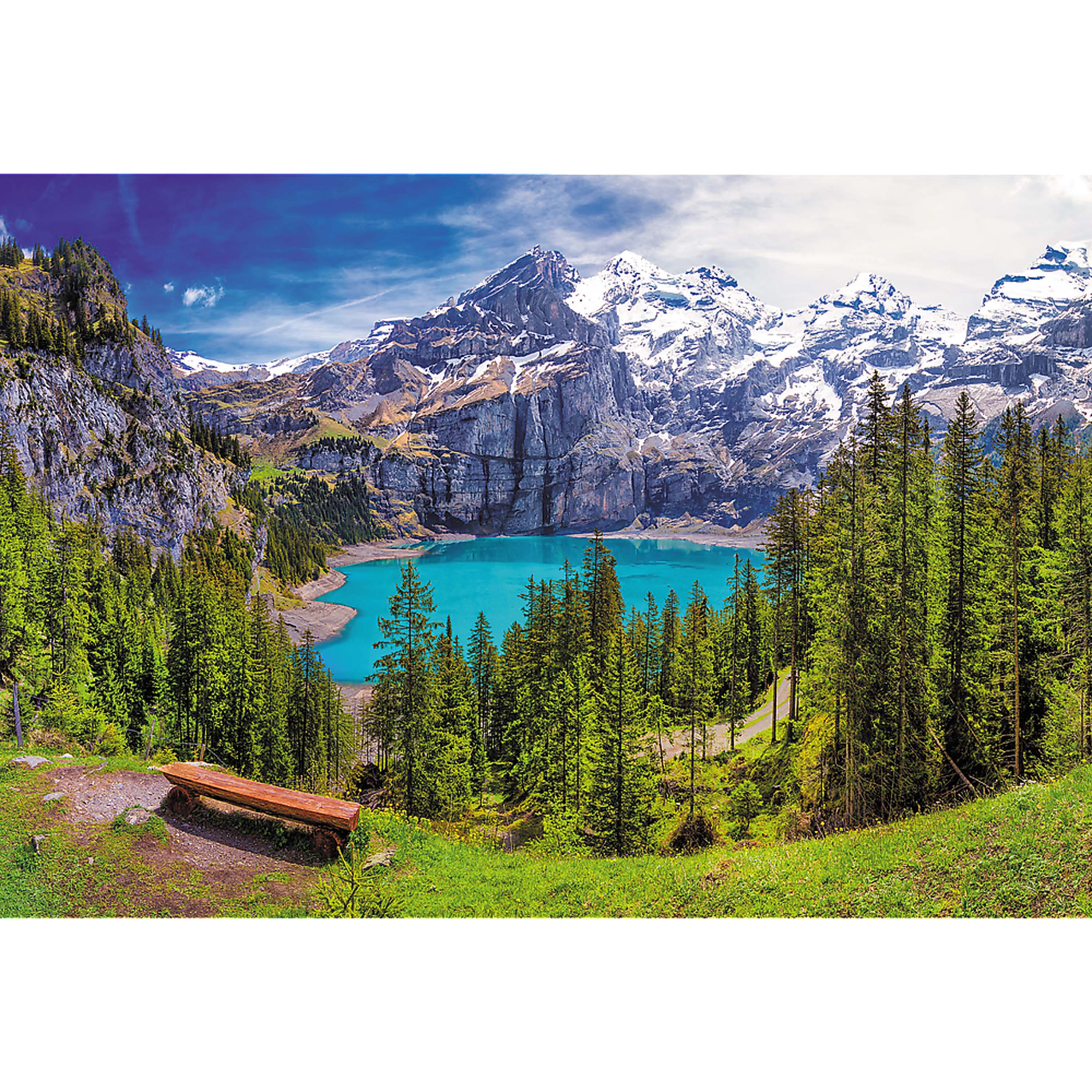 Trefl Red 1500 Piece Puzzle - Lake Oeschinen, Alps, Switzerland