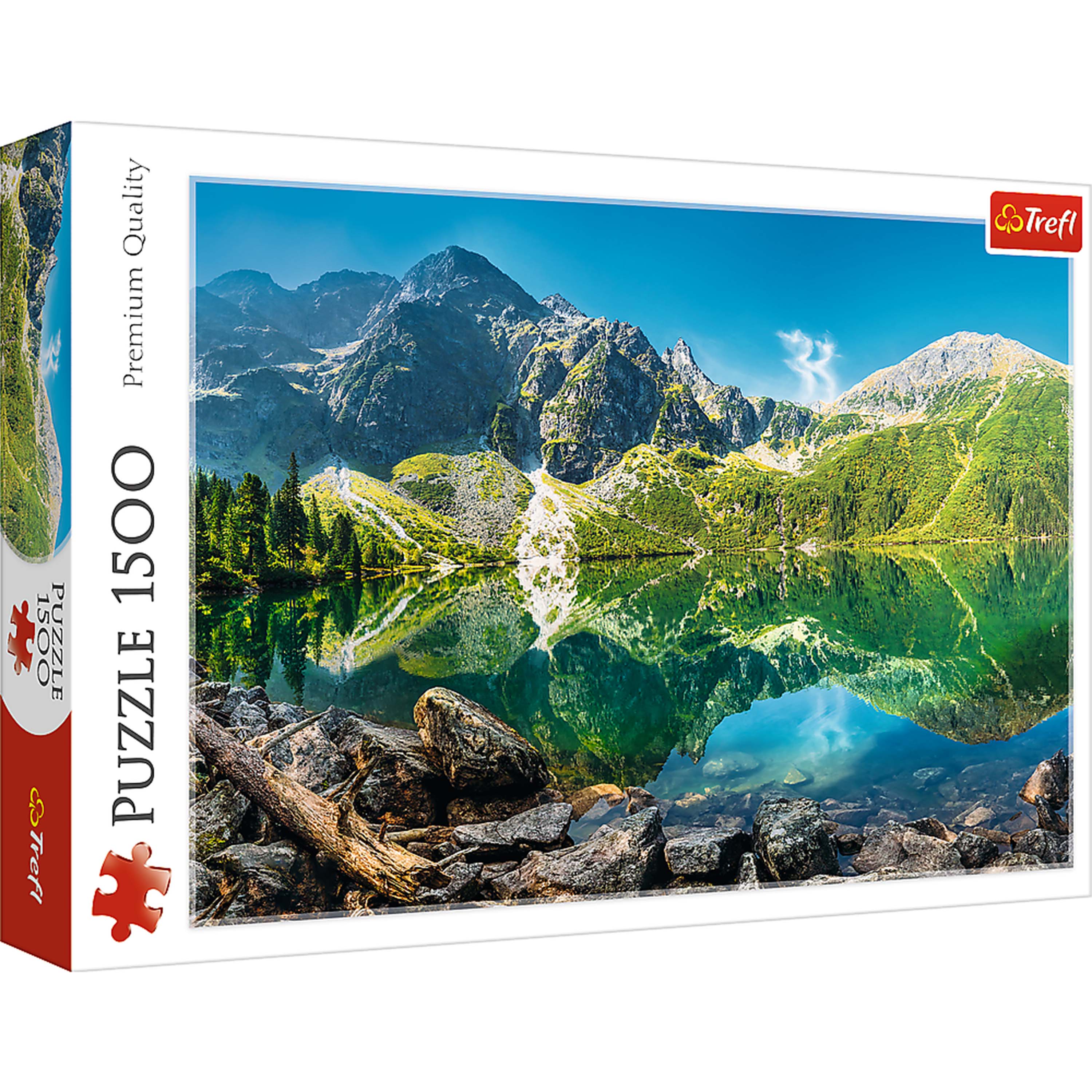 Trefl Red 1500 Piece Puzzle - Morskie Oko lake, Tatras, Poland