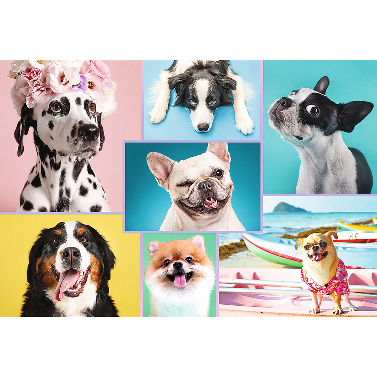 Trefl Red Cute Dogs 1500 Piece Puzzle