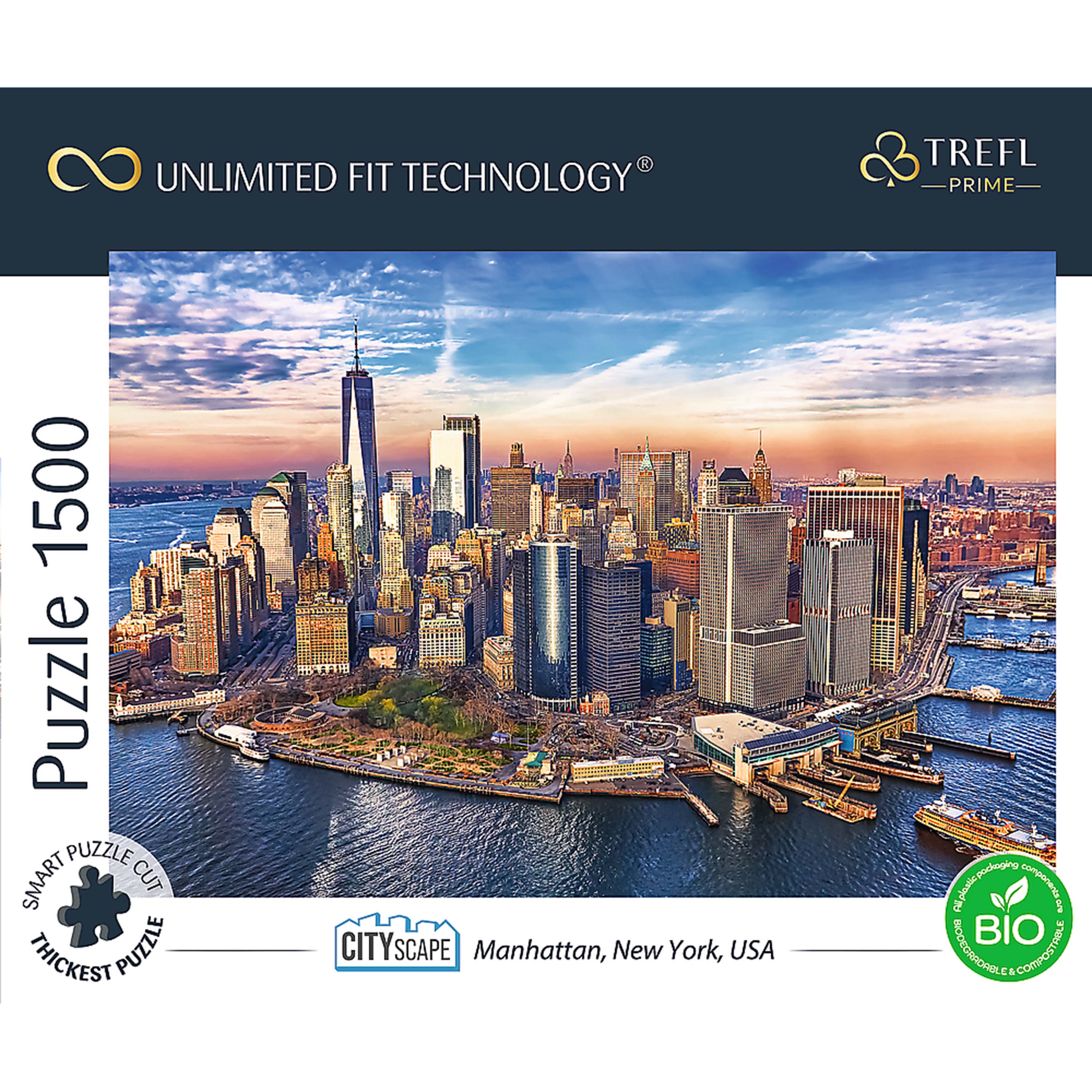 Trefl Prime 1500 Piece Puzzle - Cityscape: Manhattan, New York, USA