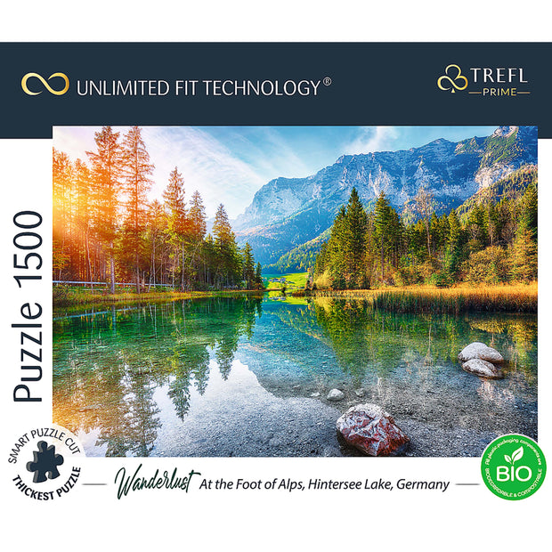 Trefl Prime 1500 Piece Puzzle - Wanderlust: At the Foot of Alps, Hintersee Lake, Germany