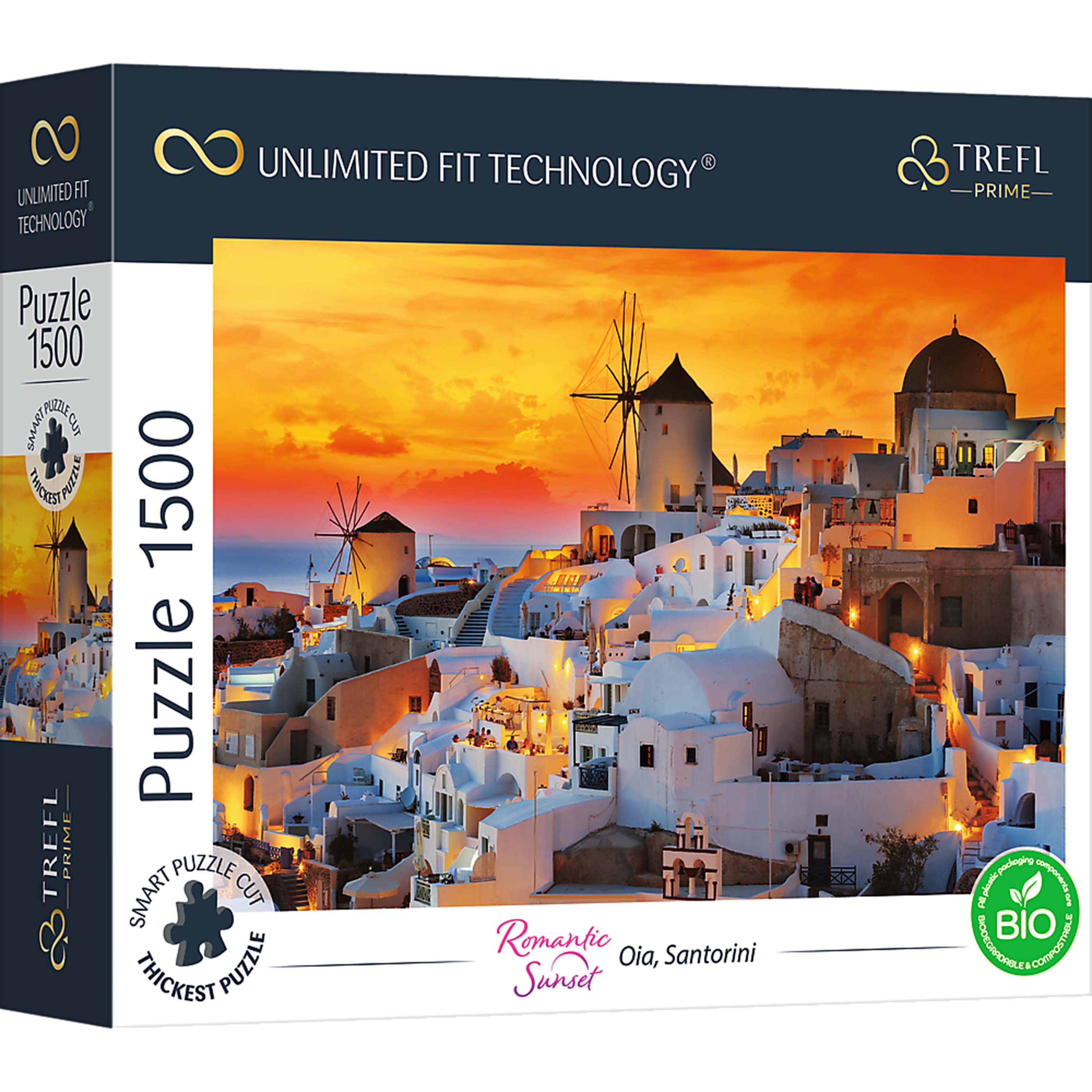 Trefl Prime 1500 Piece Puzzle - Romantic Sunset: Oia, Santorini