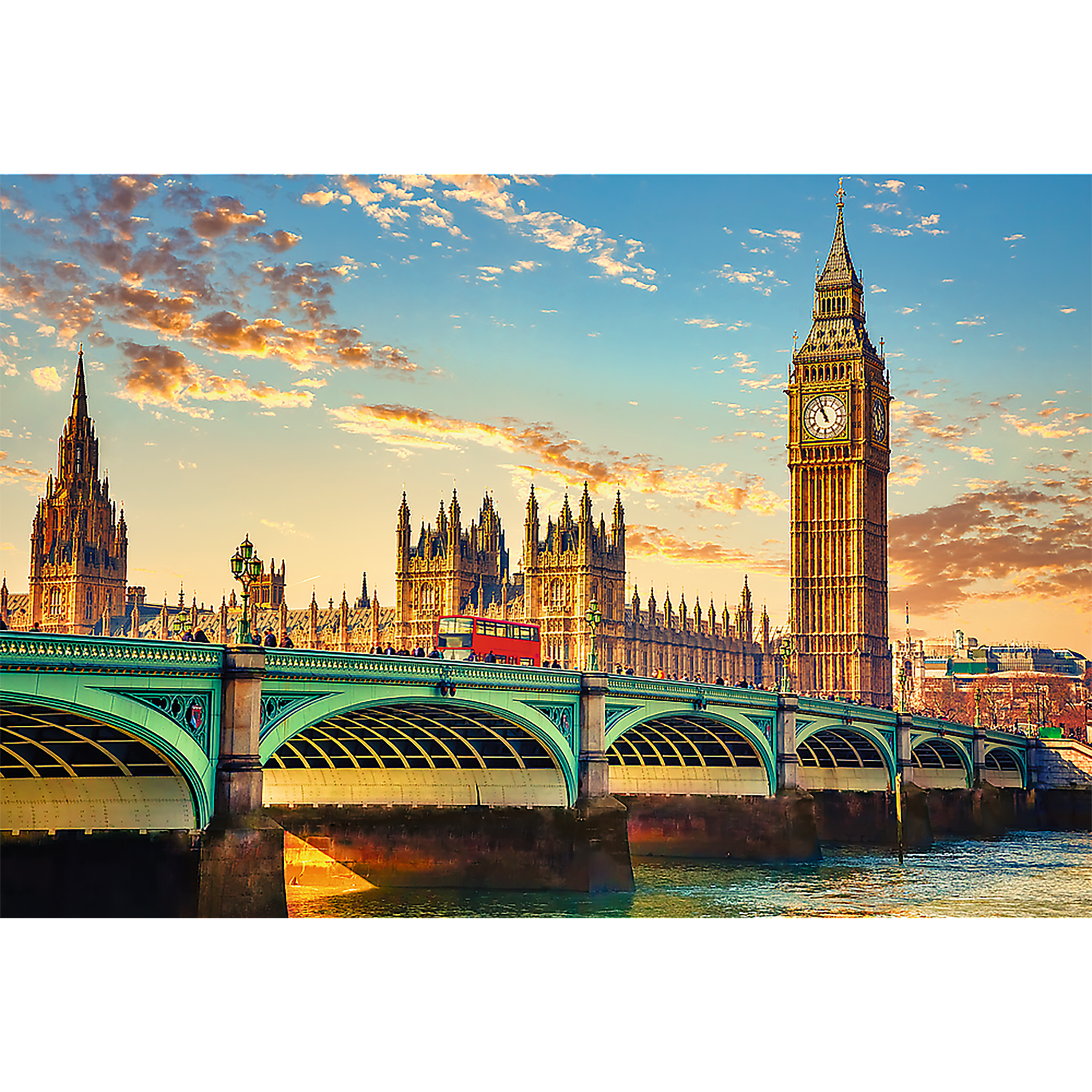 Trefl Red Puzzle London, United Kingdom 1500 Piece Puzzle