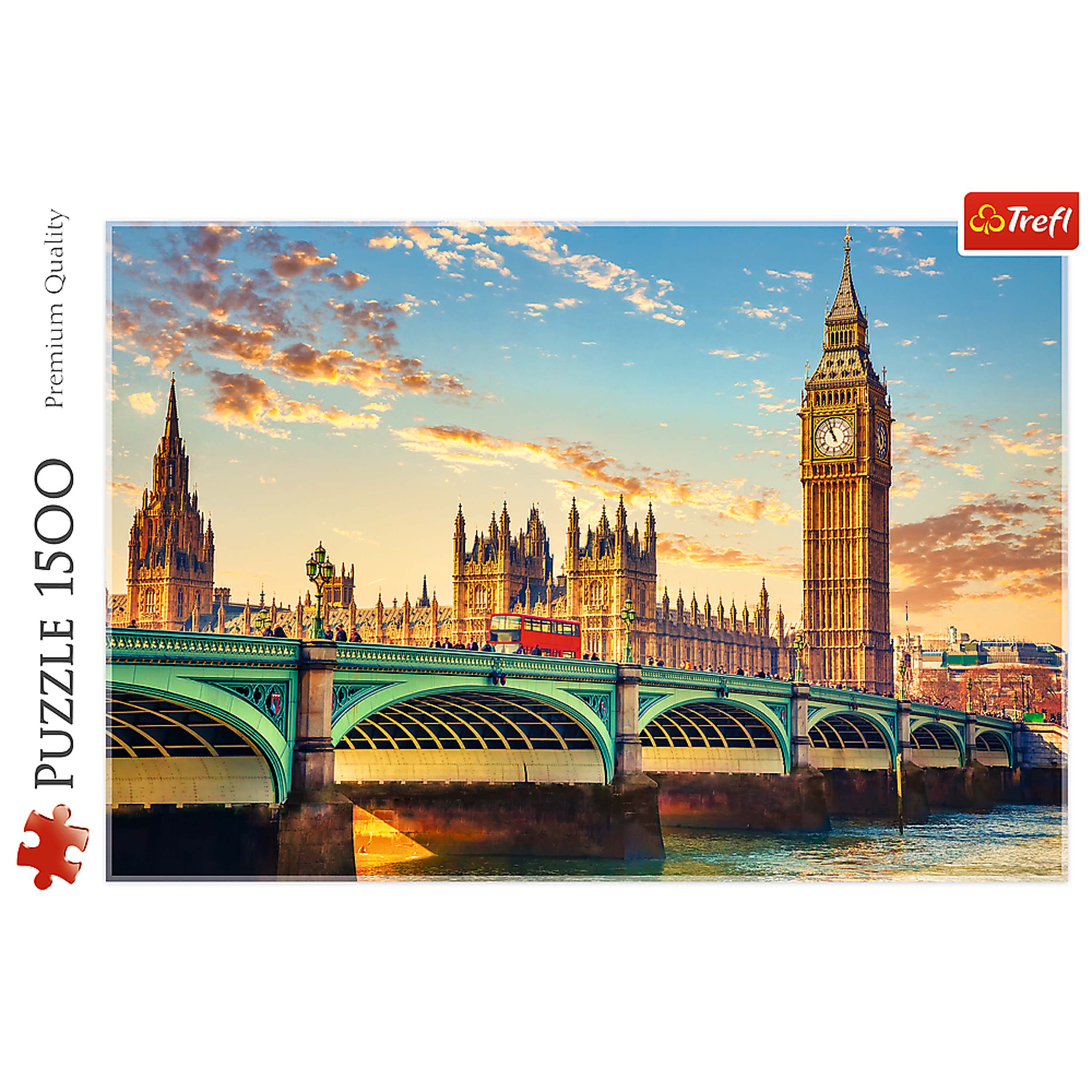 Trefl Red Puzzle London, United Kingdom 1500 Piece Puzzle