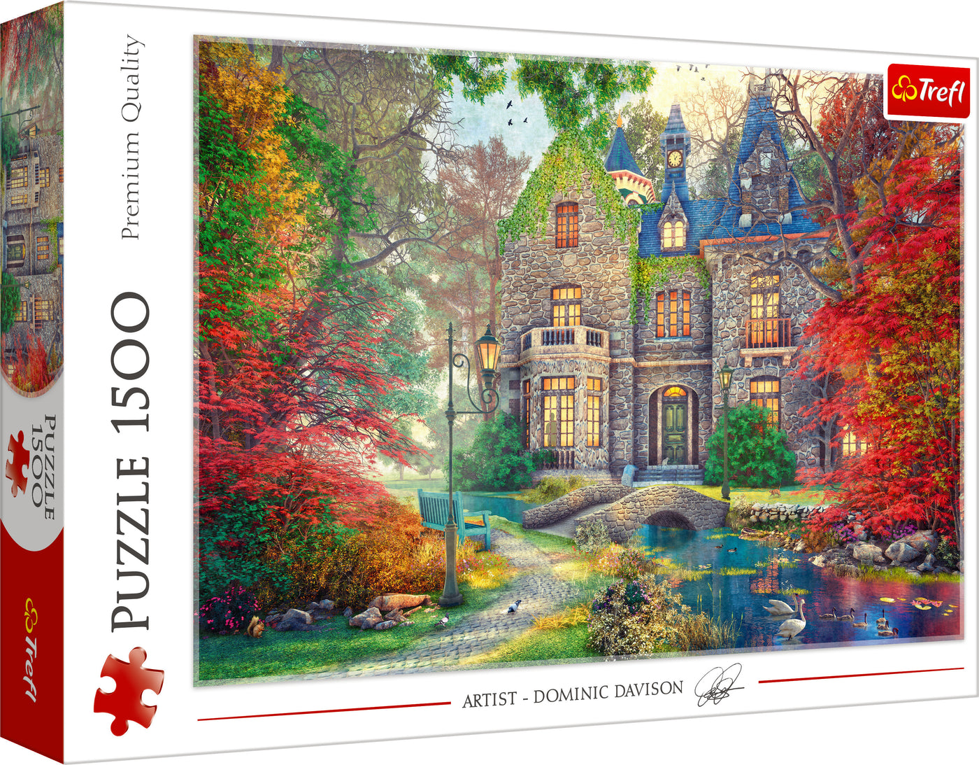 Trefl Red Autumn Mansion 1500 Piece Puzzle