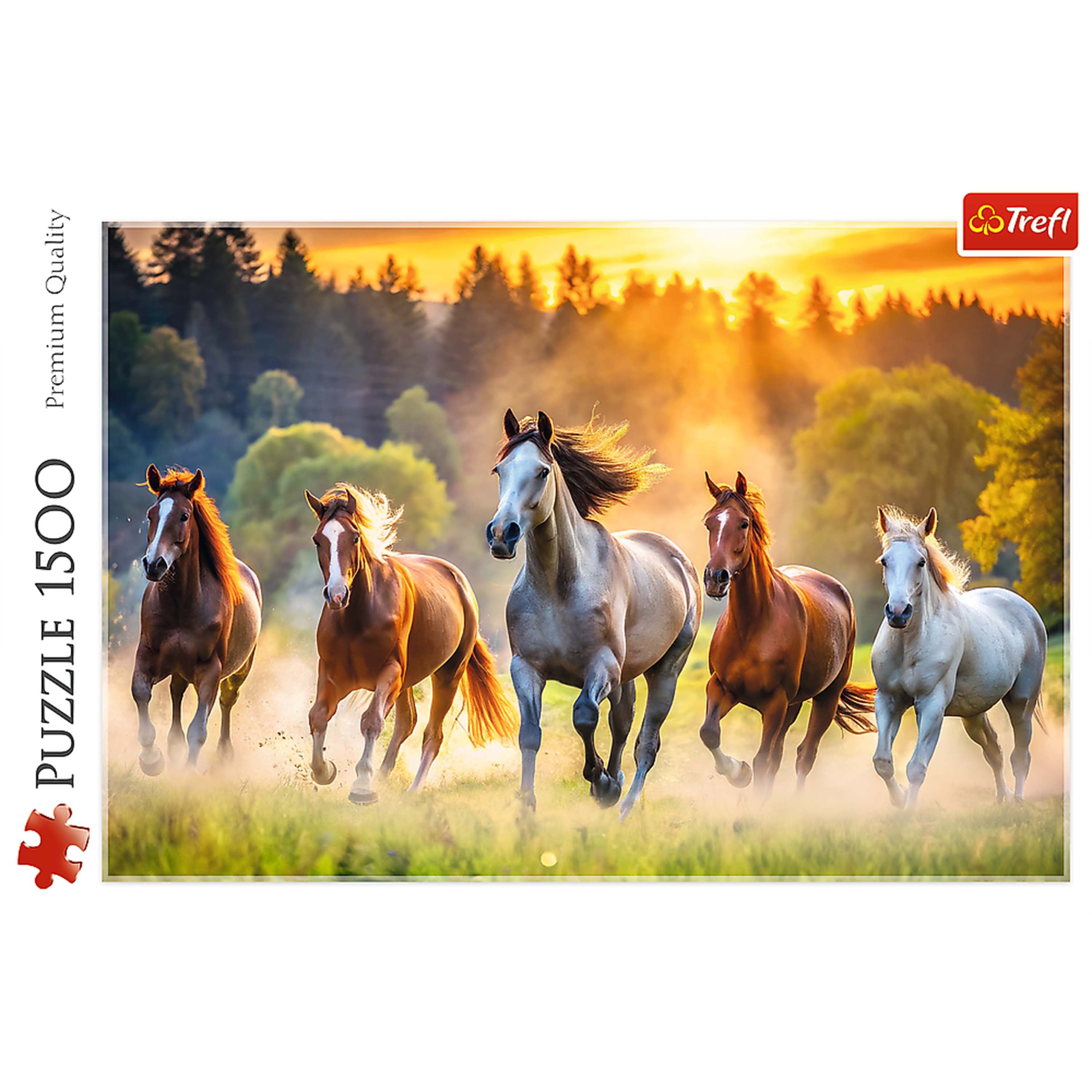 Trefl Red Wild Horses 1500 Piece Puzzle