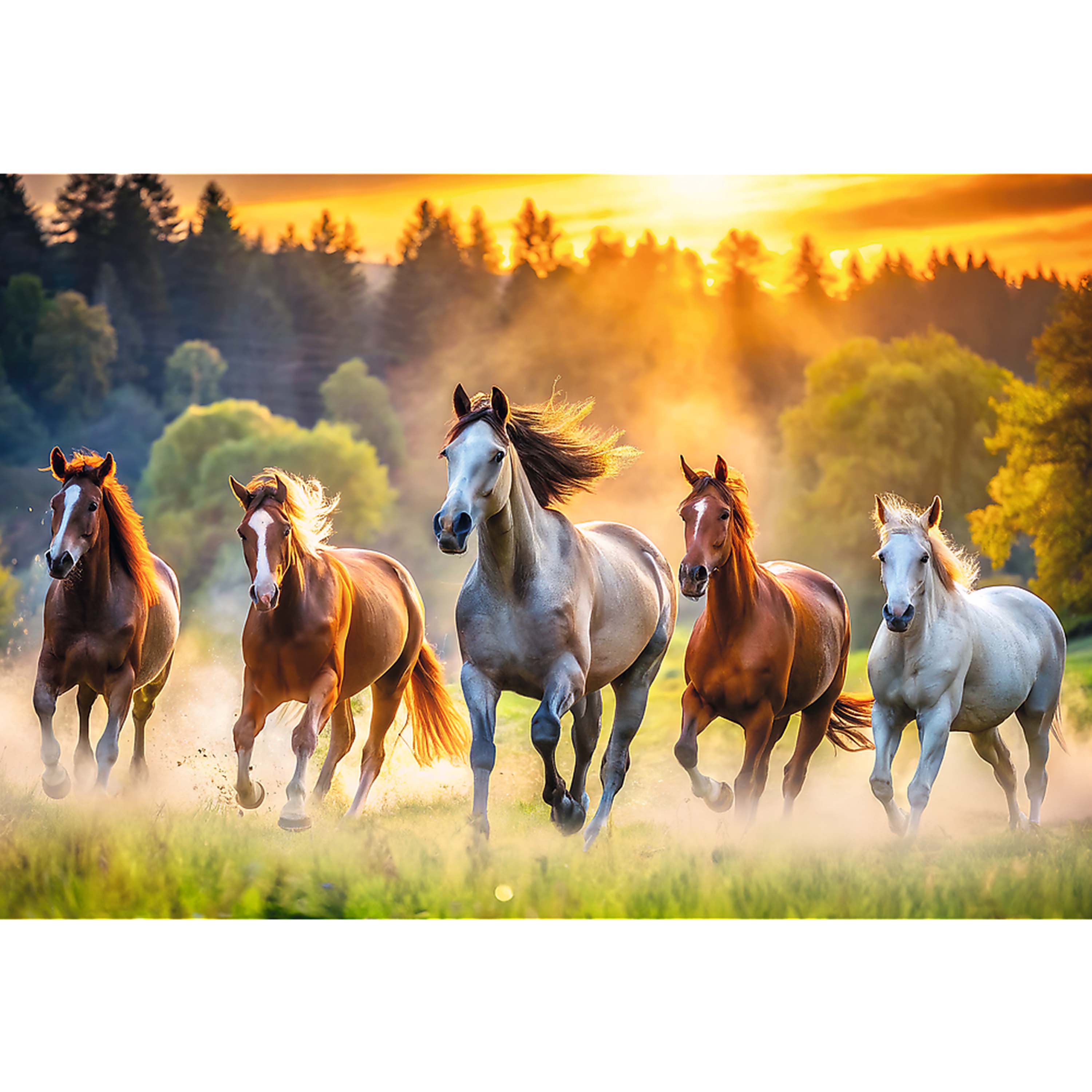 Trefl Red Wild Horses 1500 Piece Puzzle