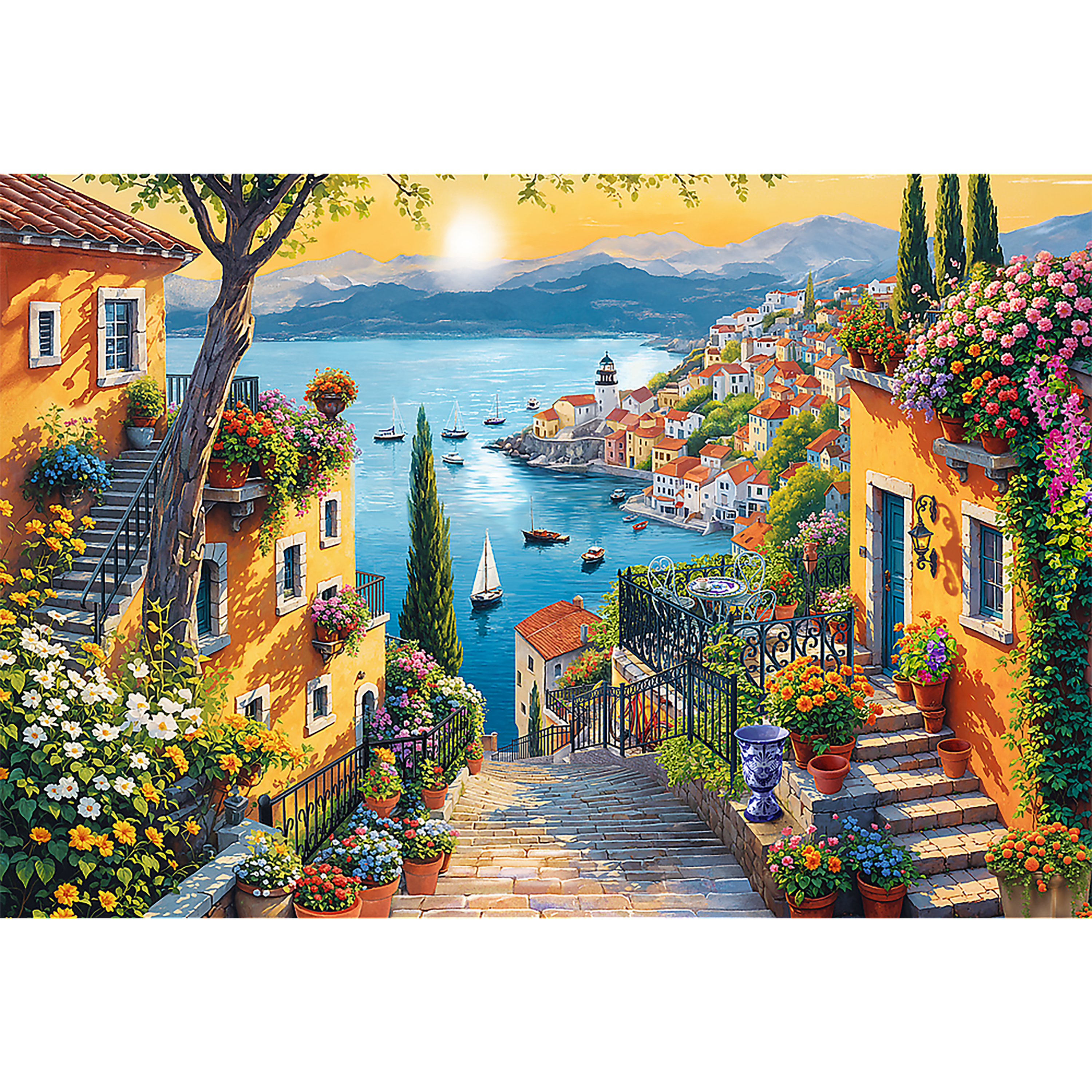 Trefl Red Seaside View 1500 Piece Puzzle