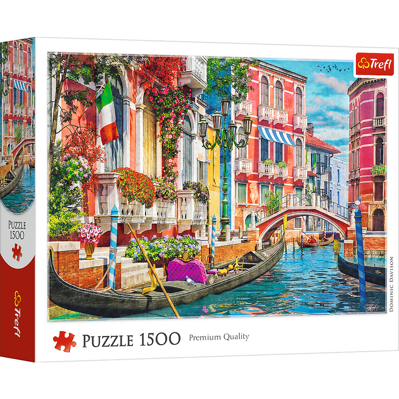 Trefl Red Summer Afternoon in Venice 1500 Piece Puzzle