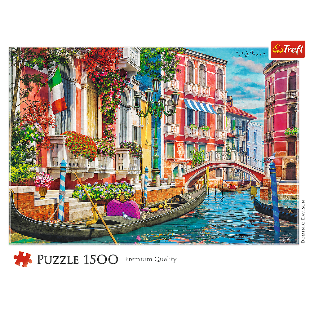 Trefl Red Summer Afternoon in Venice 1500 Piece Puzzle