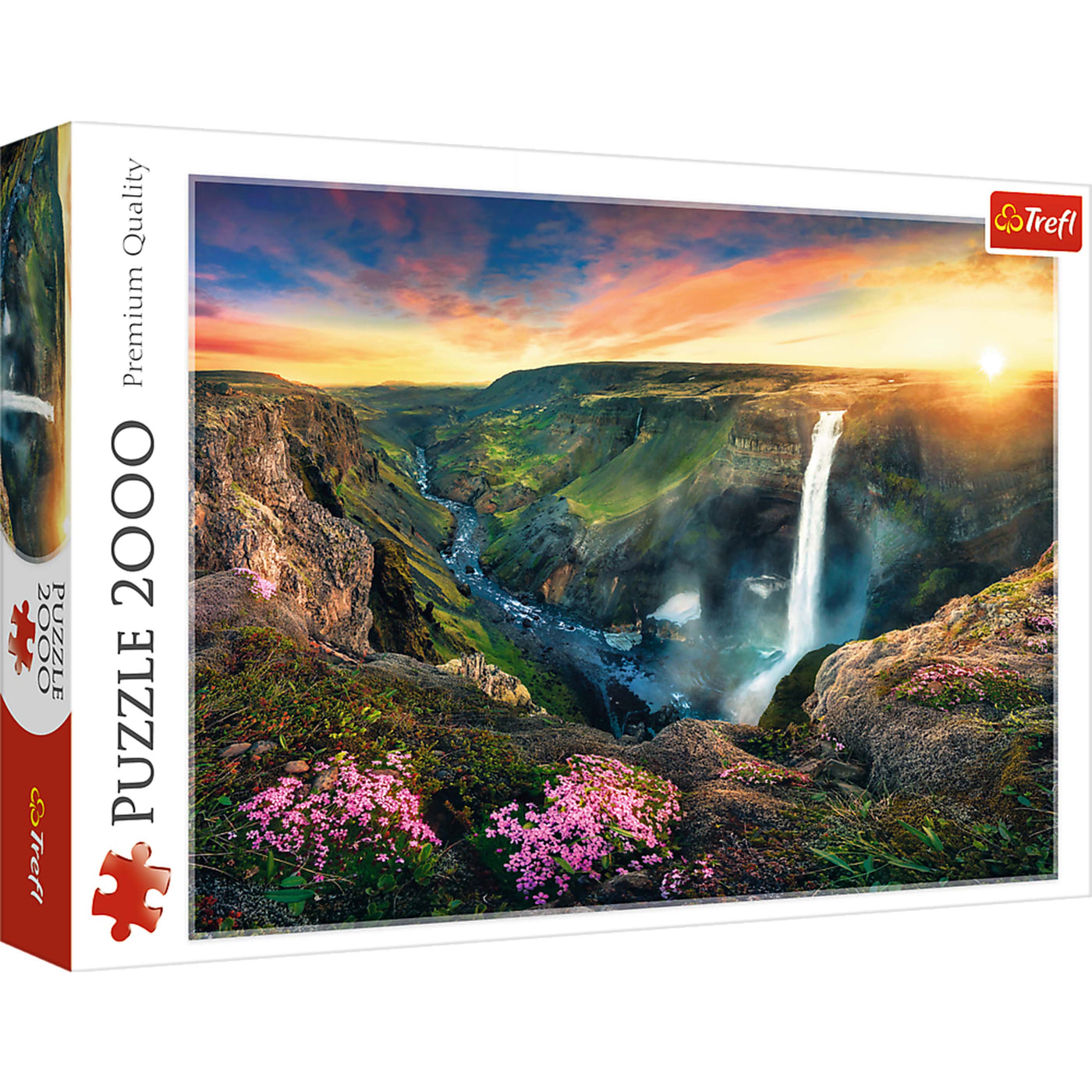 Trefl Red Háifoss Waterfall, Iceland 2000 Piece Puzzle