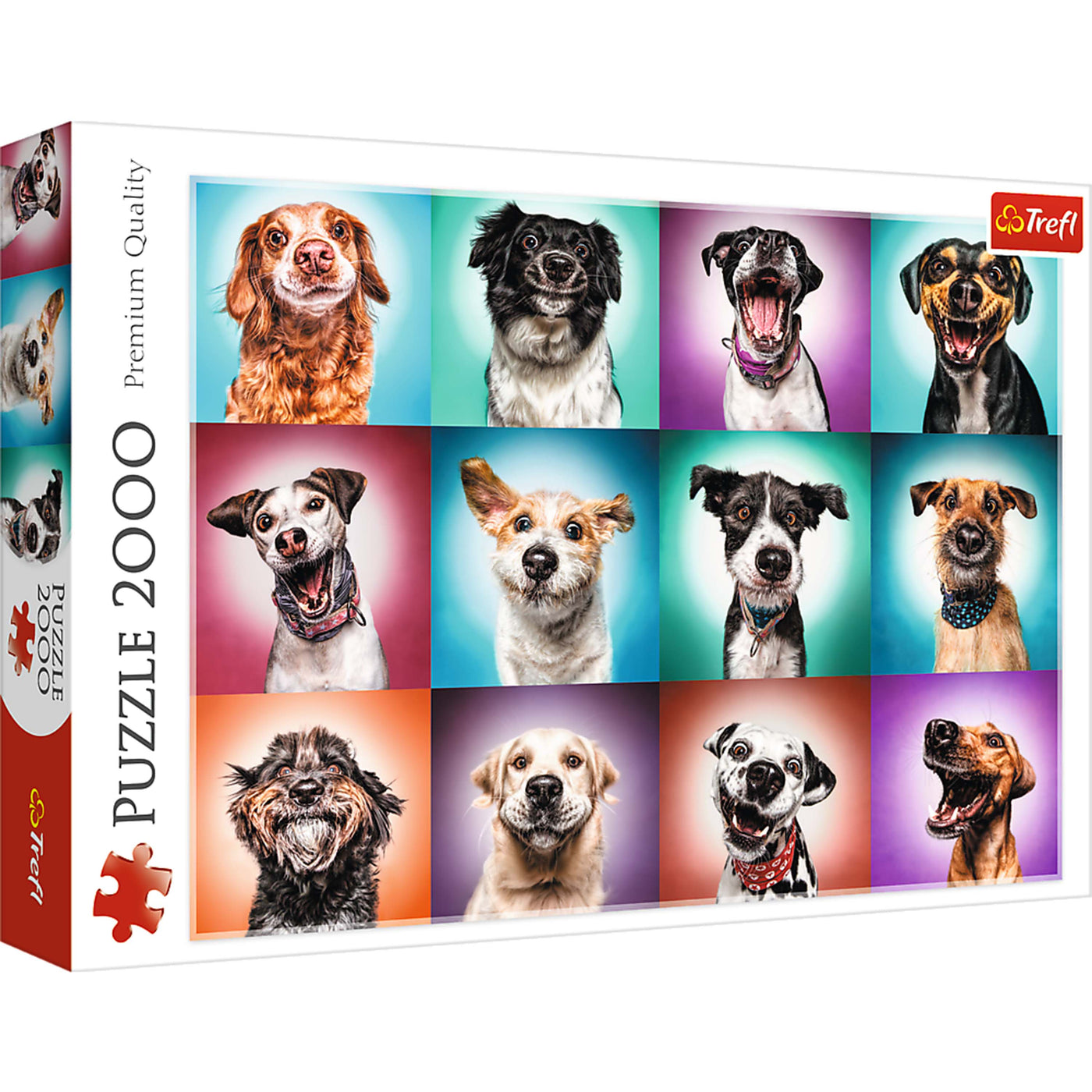 Trefl Red Funny Dog Portraits II 2000 Piece Puzzle