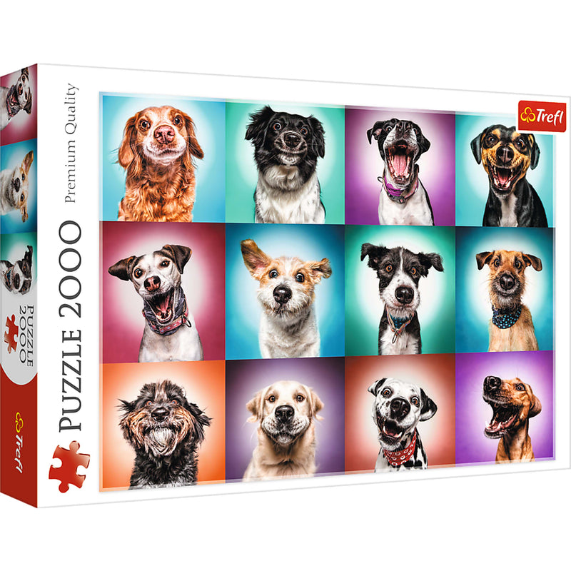 Trefl Red Funny Dog Portraits II 2000 Piece Puzzle
