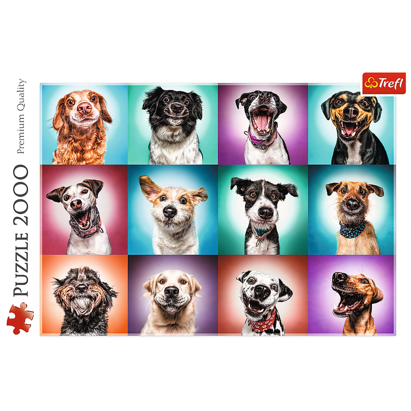 Trefl Red Funny Dog Portraits II 2000 Piece Puzzle