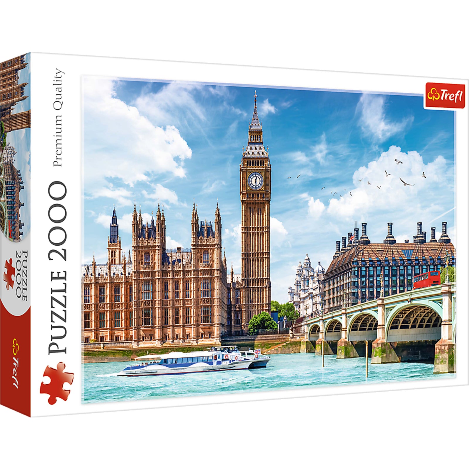 Trefl Red 2000 Piece Puzzle - Big Ben, London, England