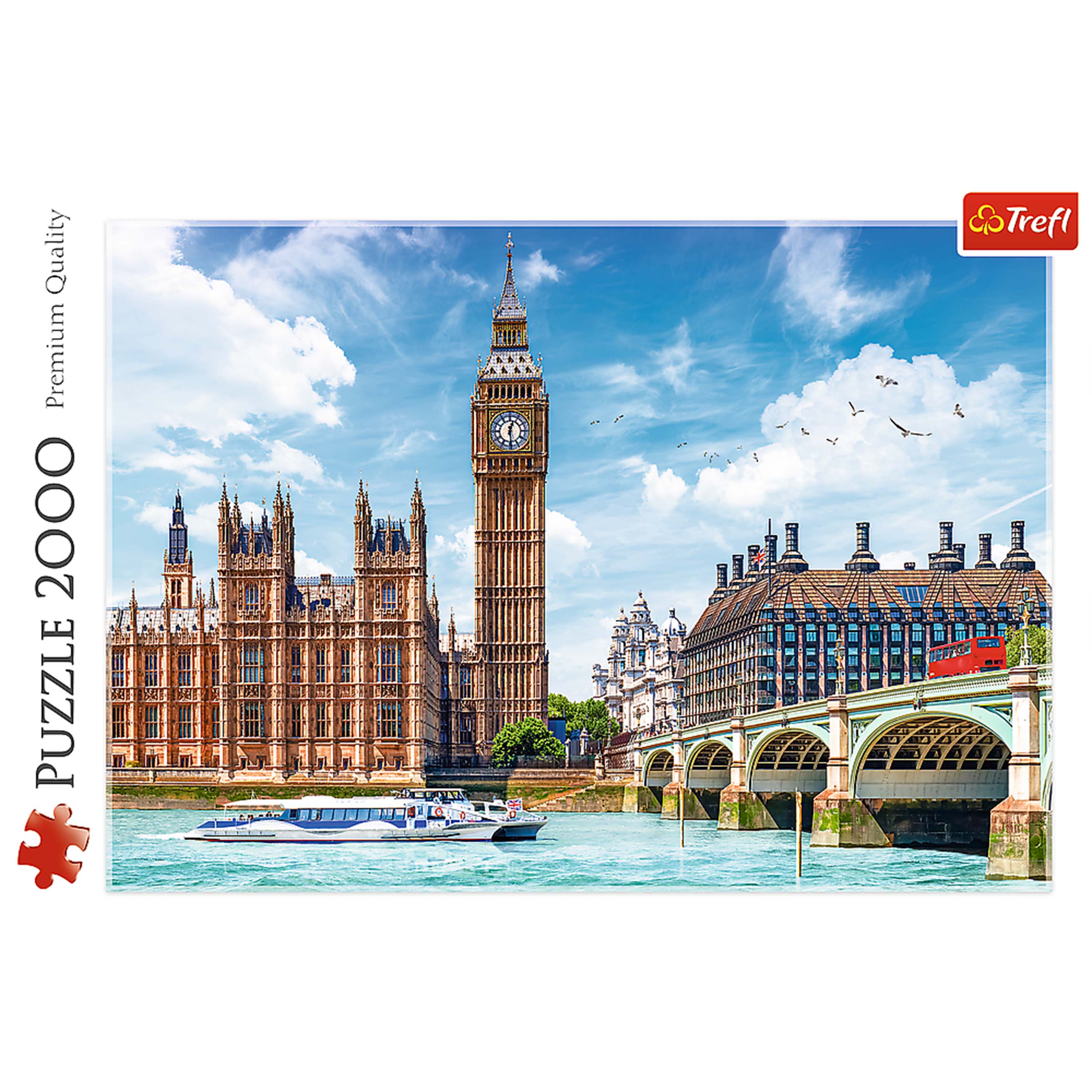 Trefl Red 2000 Piece Puzzle - Big Ben, London, England